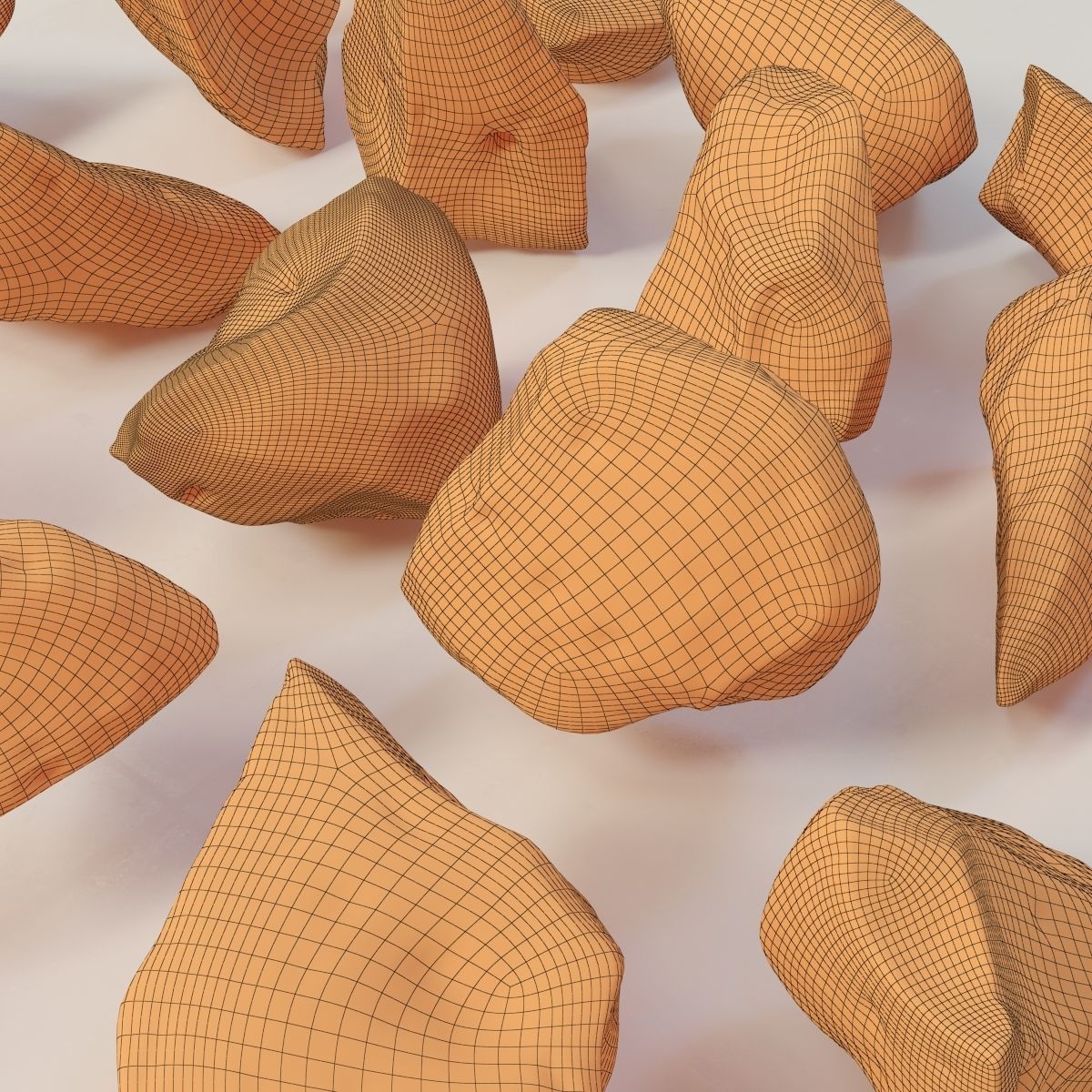 Stone rock river splinter n1a 3D model_13