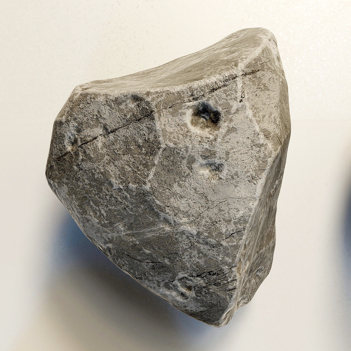 Stone rock river splinter n1a 3D model_8