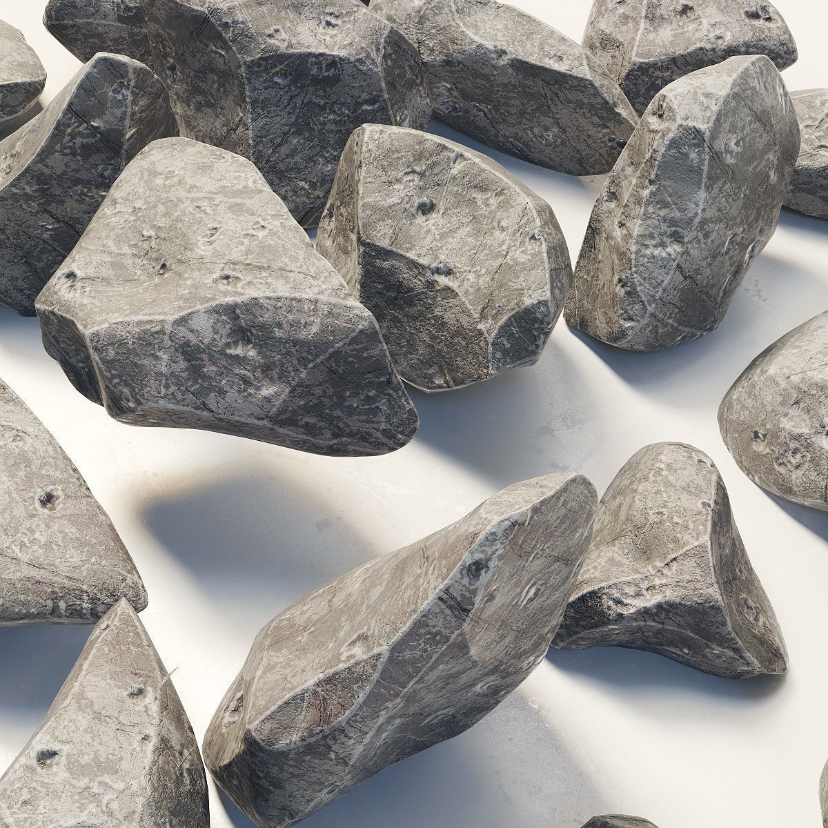 Stone rock river splinter n1a 3D model_10