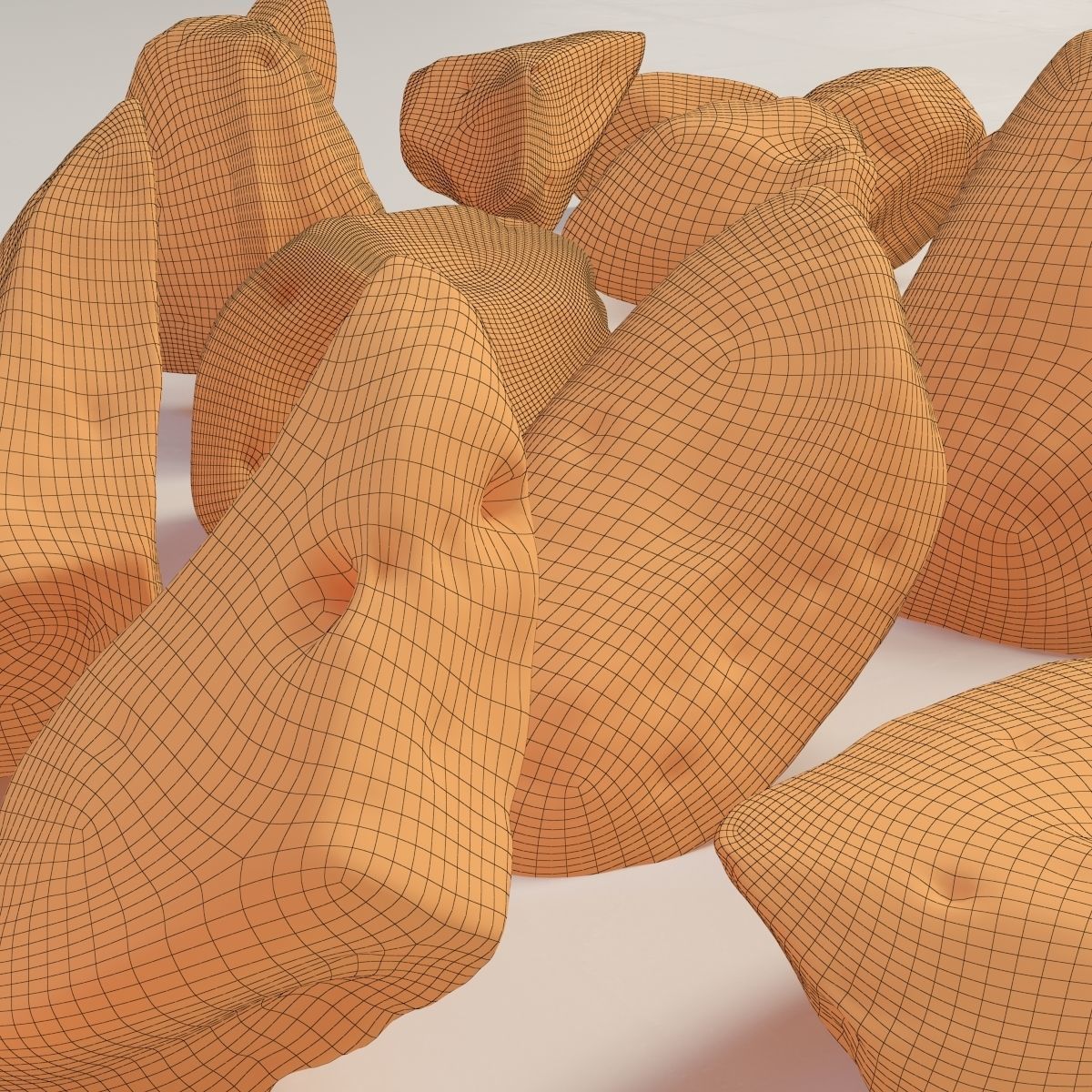 Stone rock river splinter n1a 3D model_15