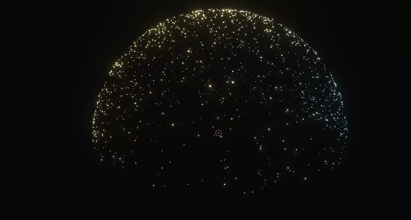 Full Customizable Night Sky Low-poly 3D model_0