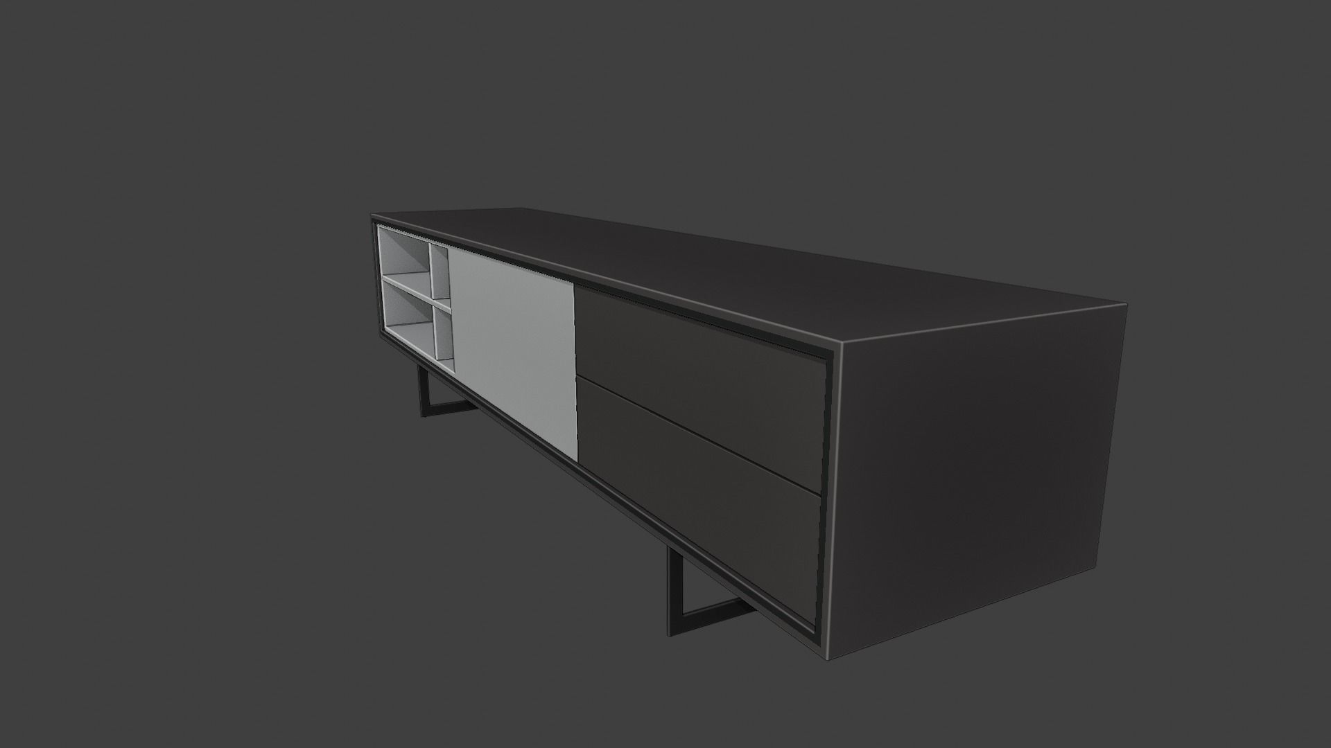 Modloft Baxter Media Cabinet 3D model_1