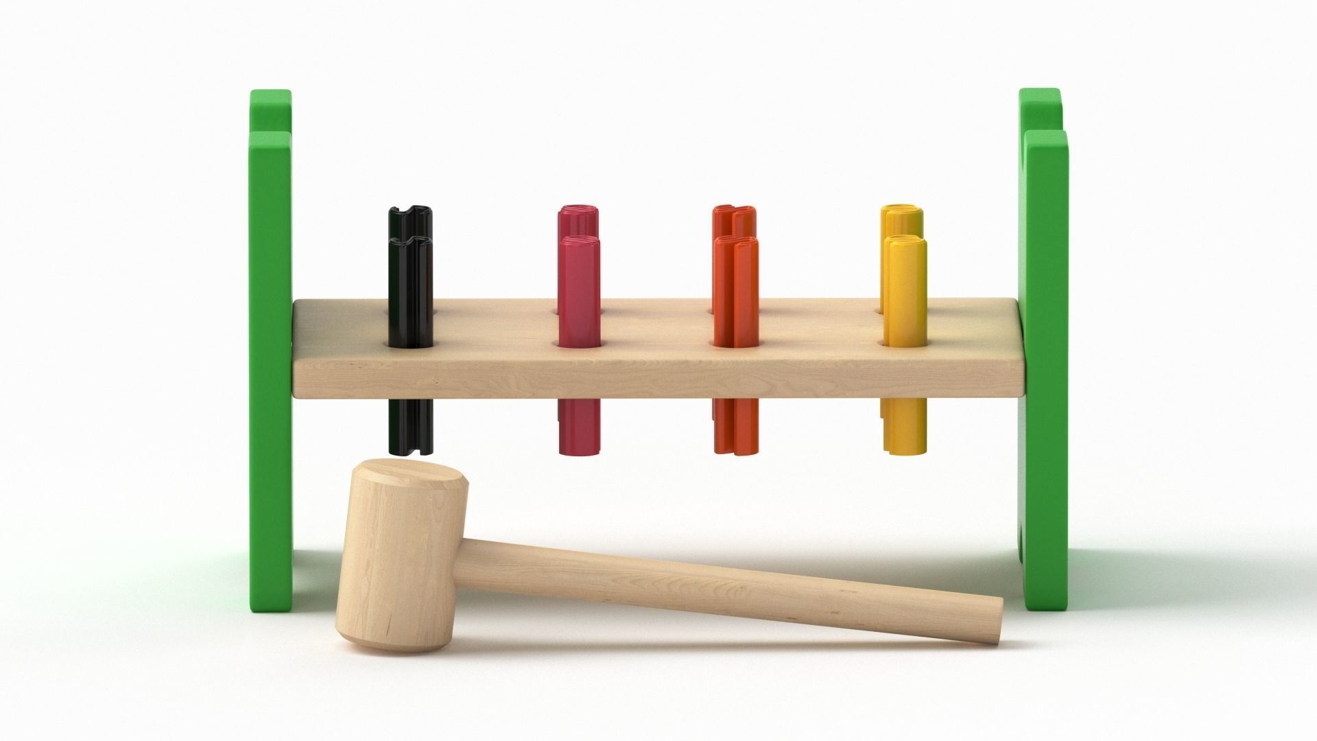 Mula Toy Hammering  Block 3D model_12