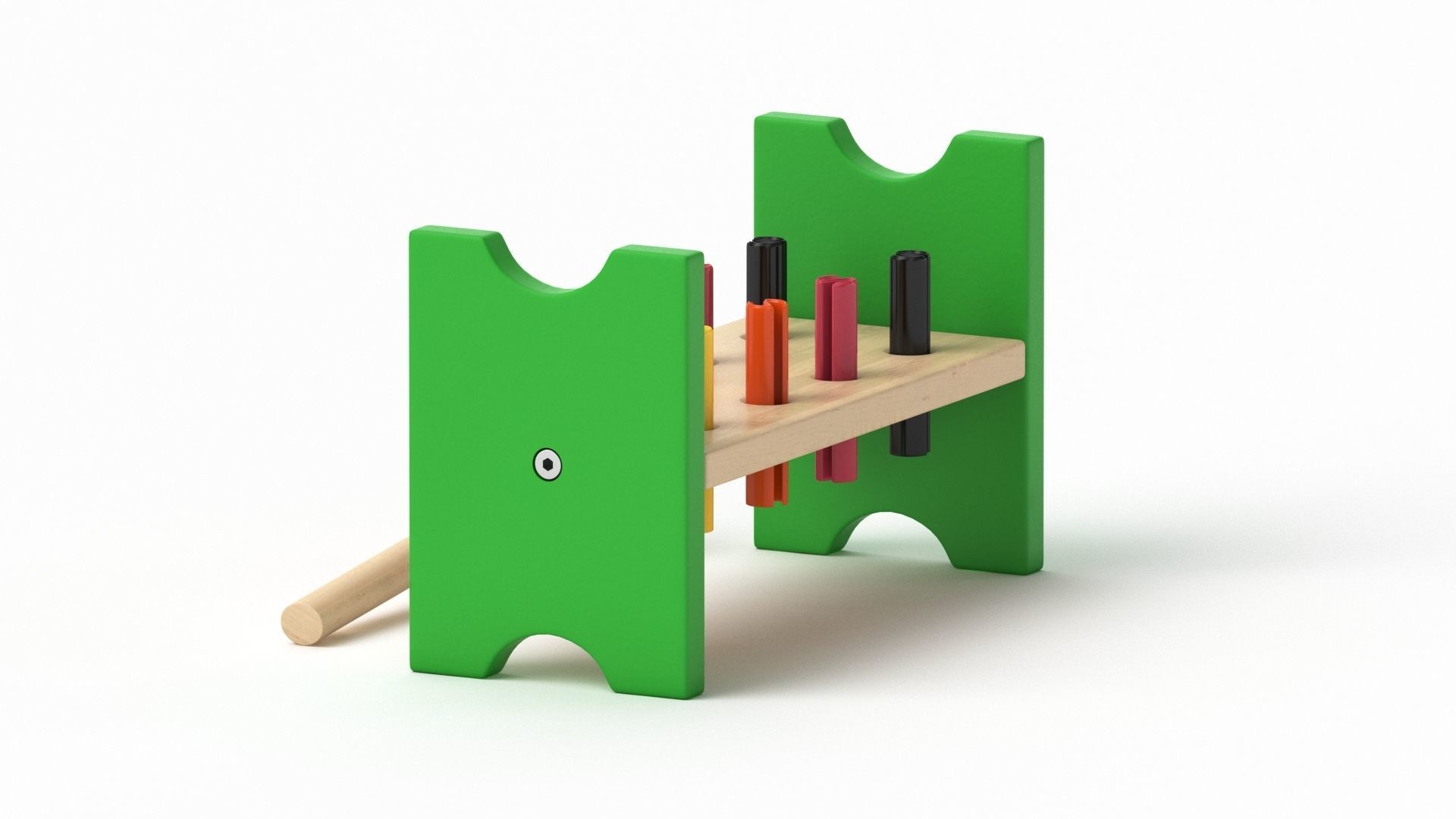 Mula Toy Hammering  Block 3D model_26