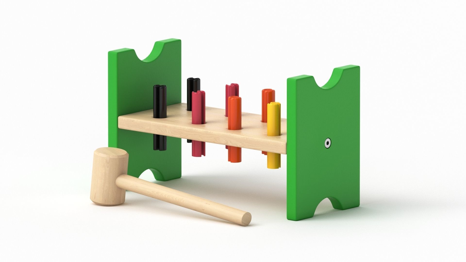 Mula Toy Hammering  Block 3D model_29