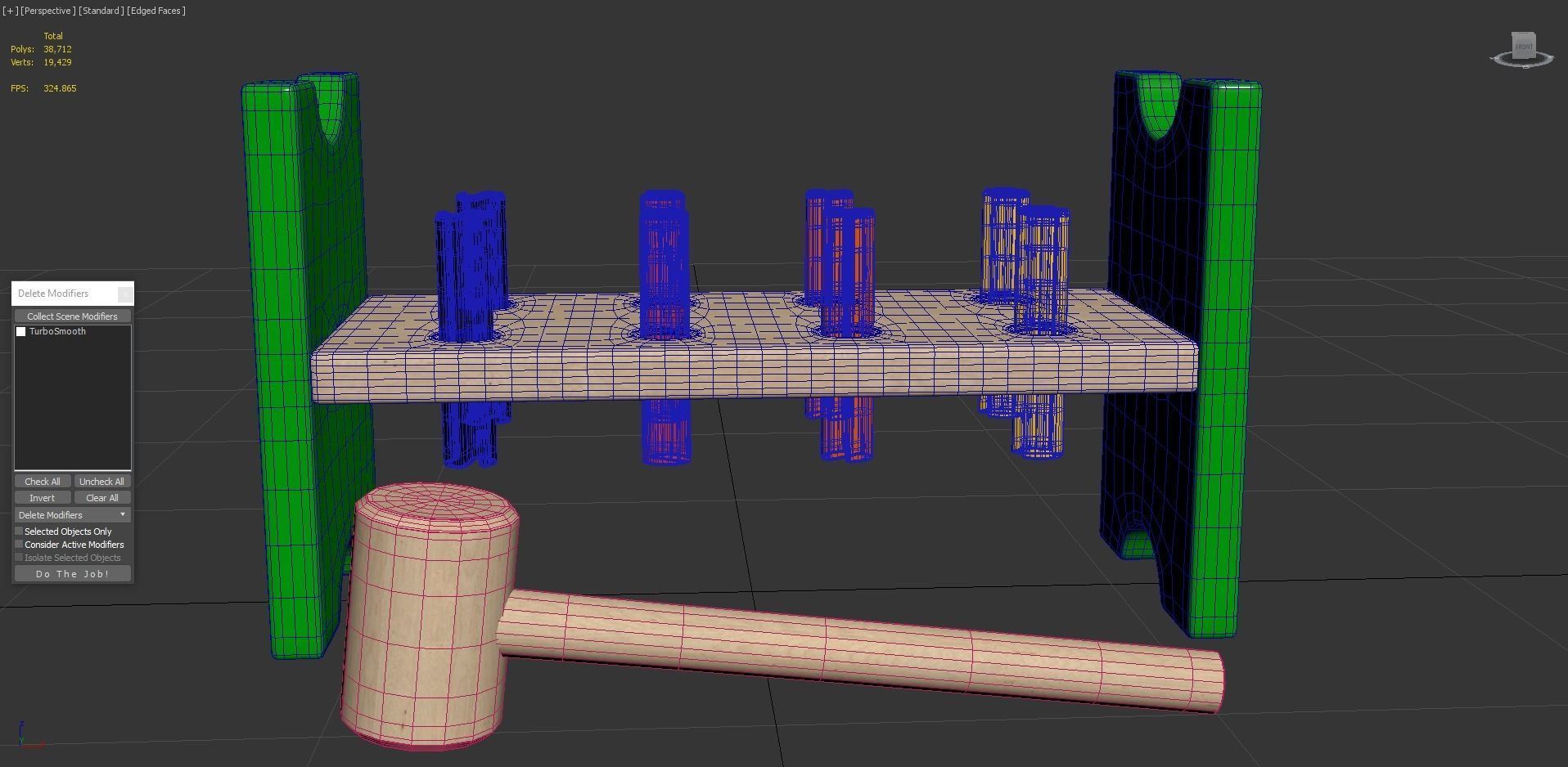 Mula Toy Hammering  Block 3D model_7