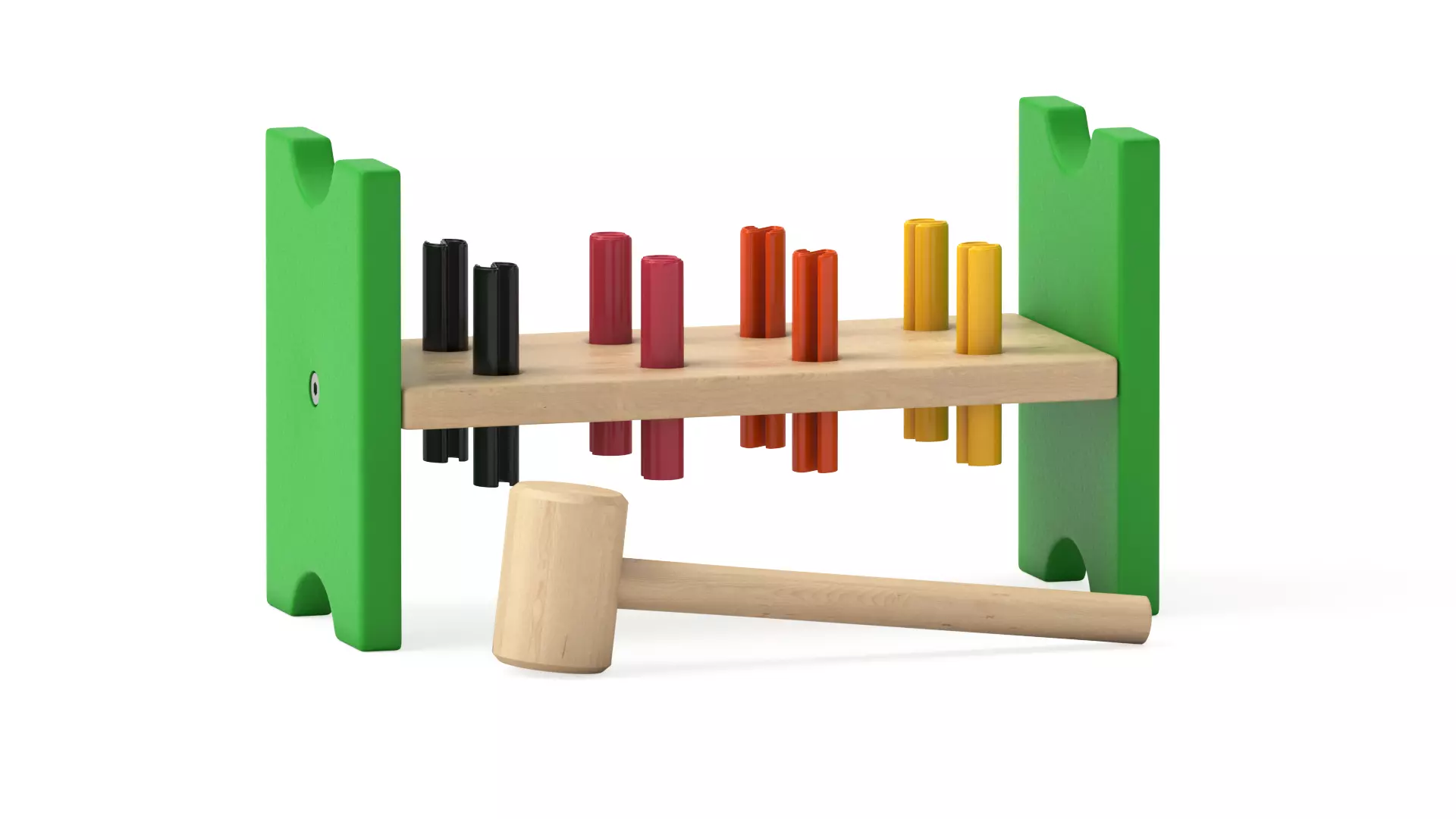 Mula Toy Hammering  Block 3D model_0