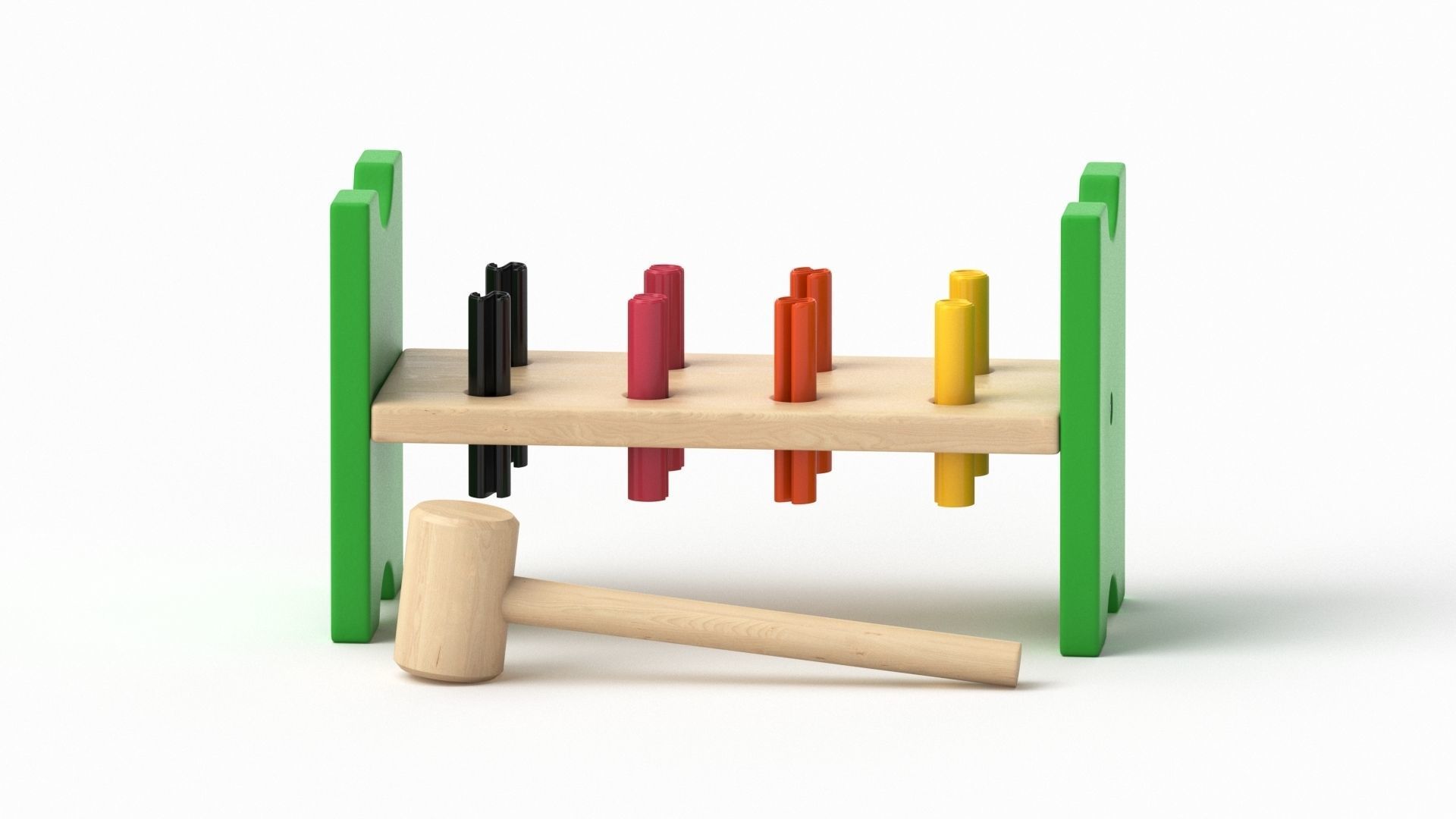 Mula Toy Hammering  Block 3D model_31