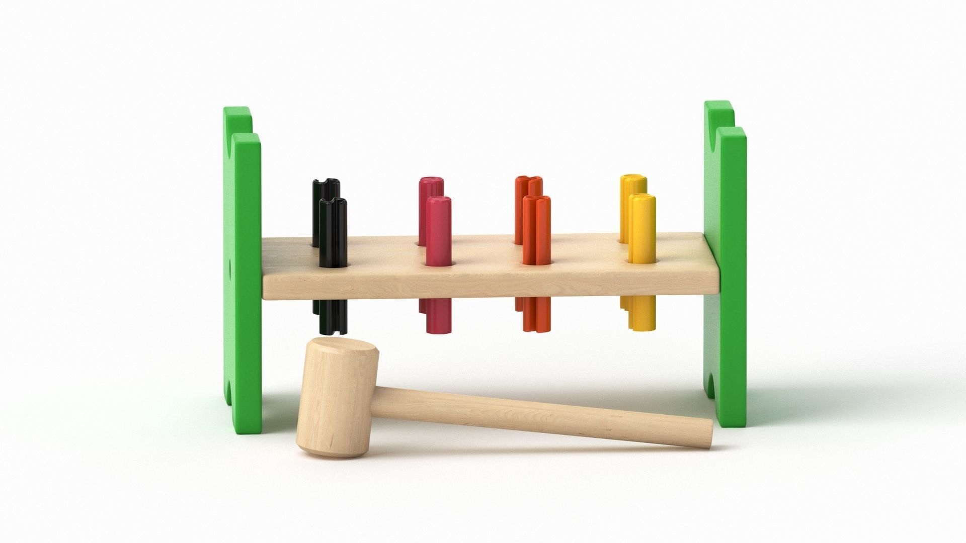 Mula Toy Hammering  Block 3D model_32