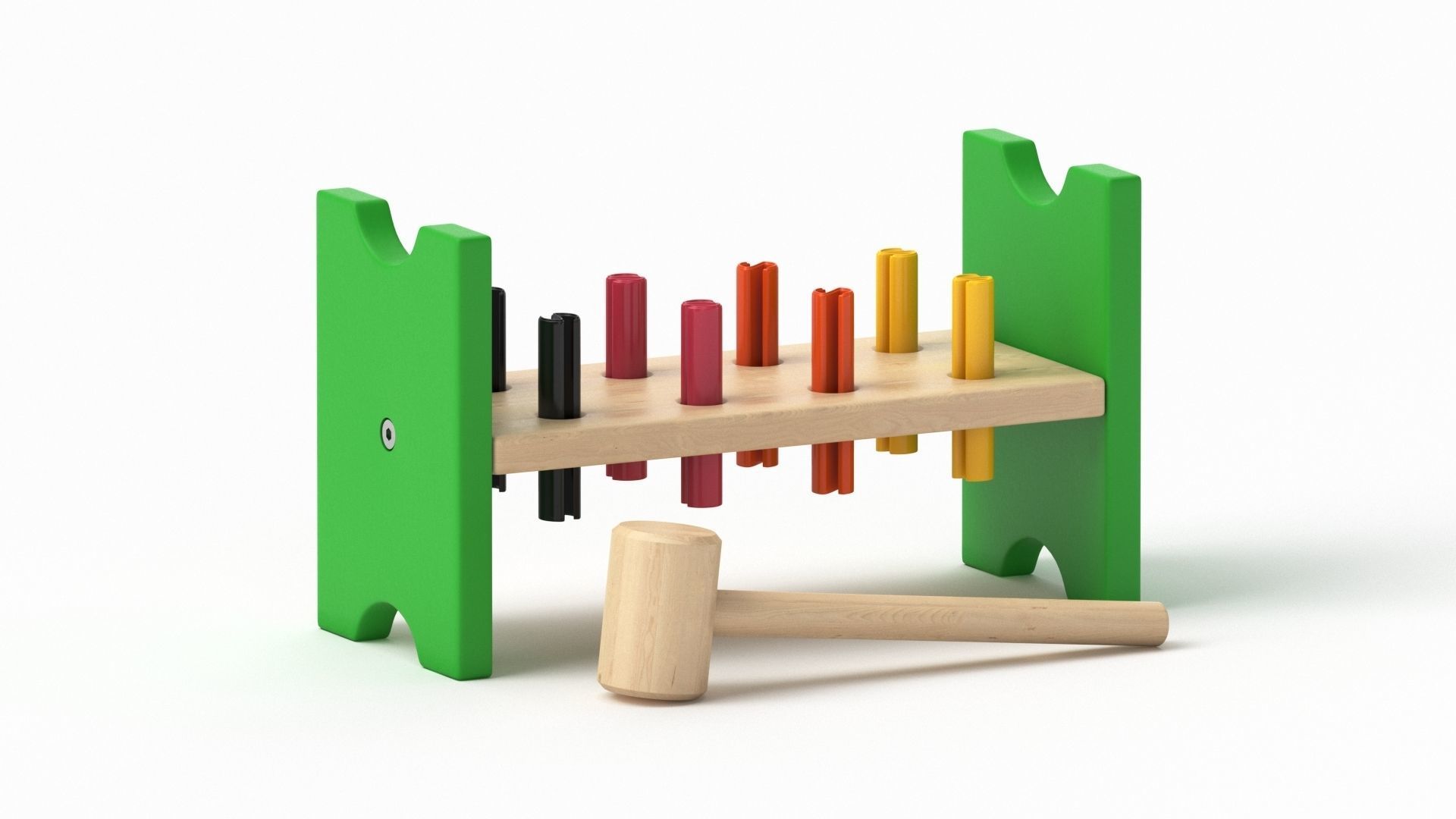 Mula Toy Hammering  Block 3D model_16