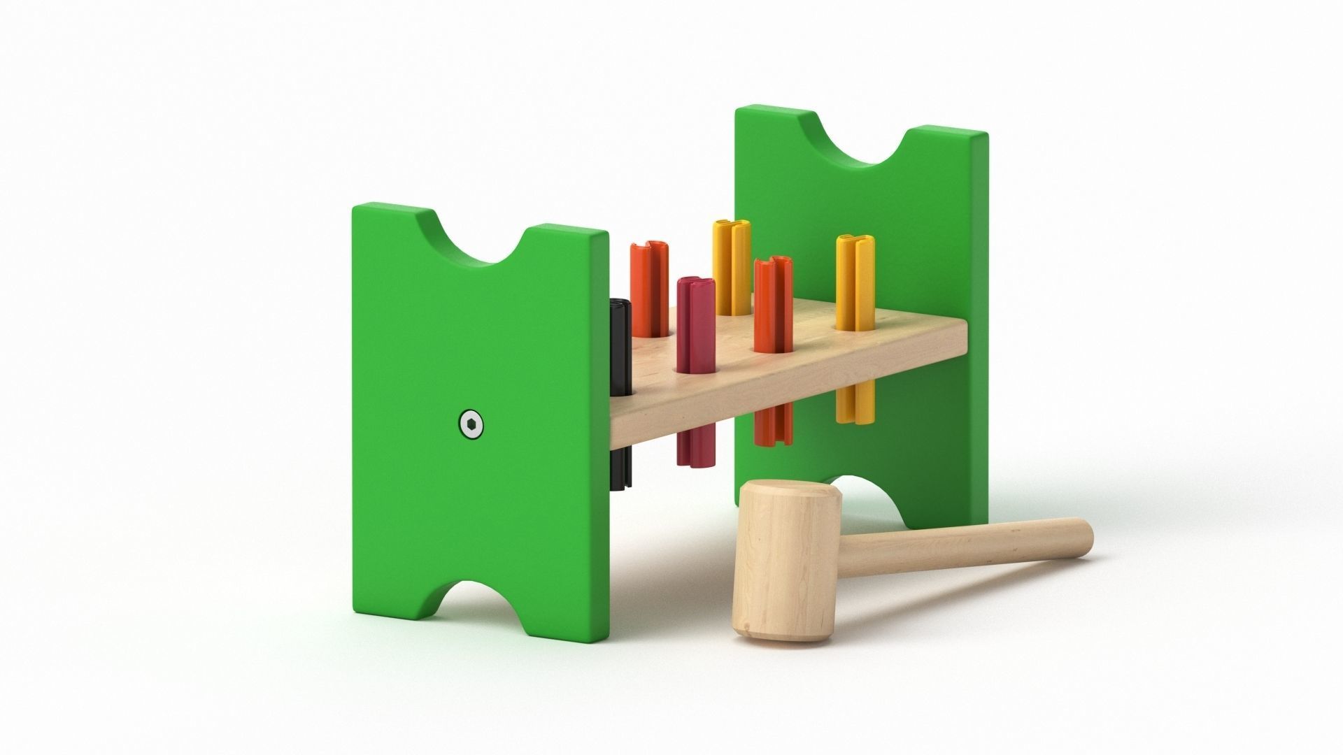 Mula Toy Hammering  Block 3D model_19