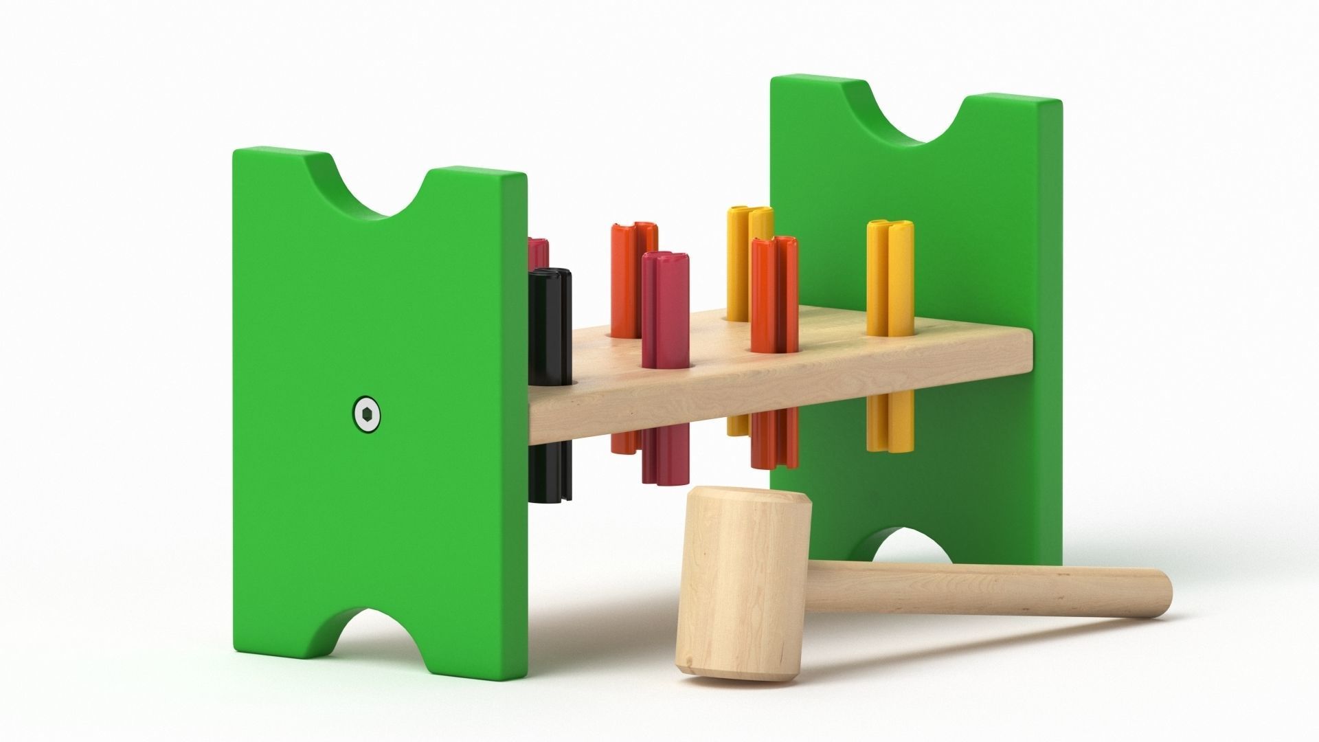 Mula Toy Hammering  Block 3D model_15