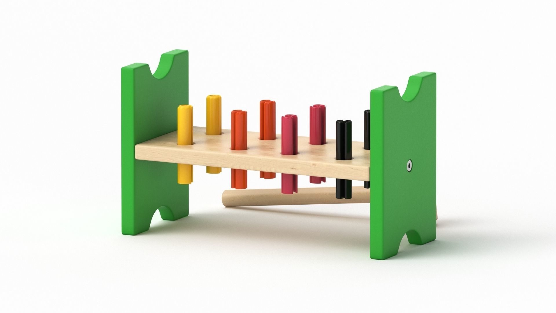 Mula Toy Hammering  Block 3D model_23