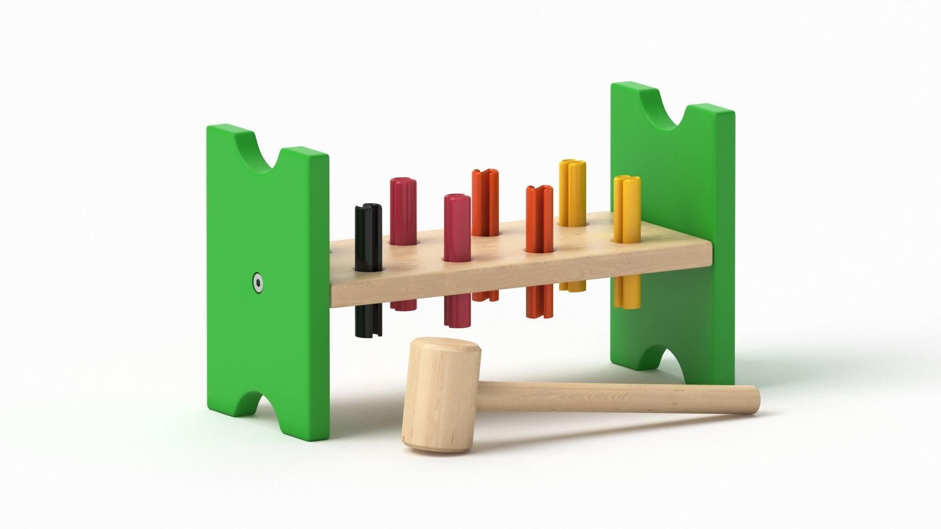 Mula Toy Hammering  Block 3D model_17