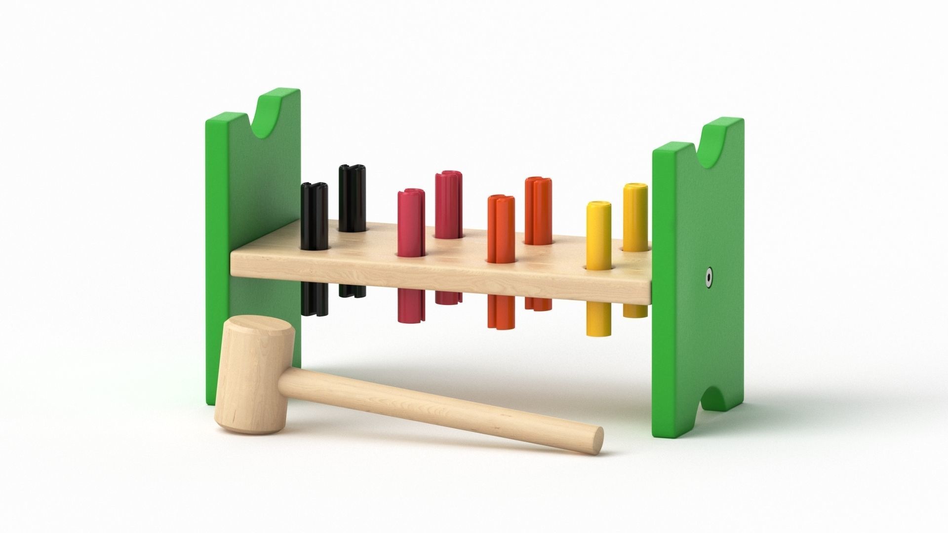 Mula Toy Hammering  Block 3D model_30