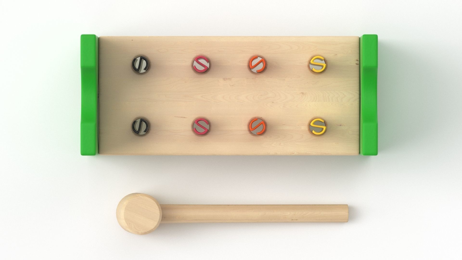 Mula Toy Hammering  Block 3D model_2