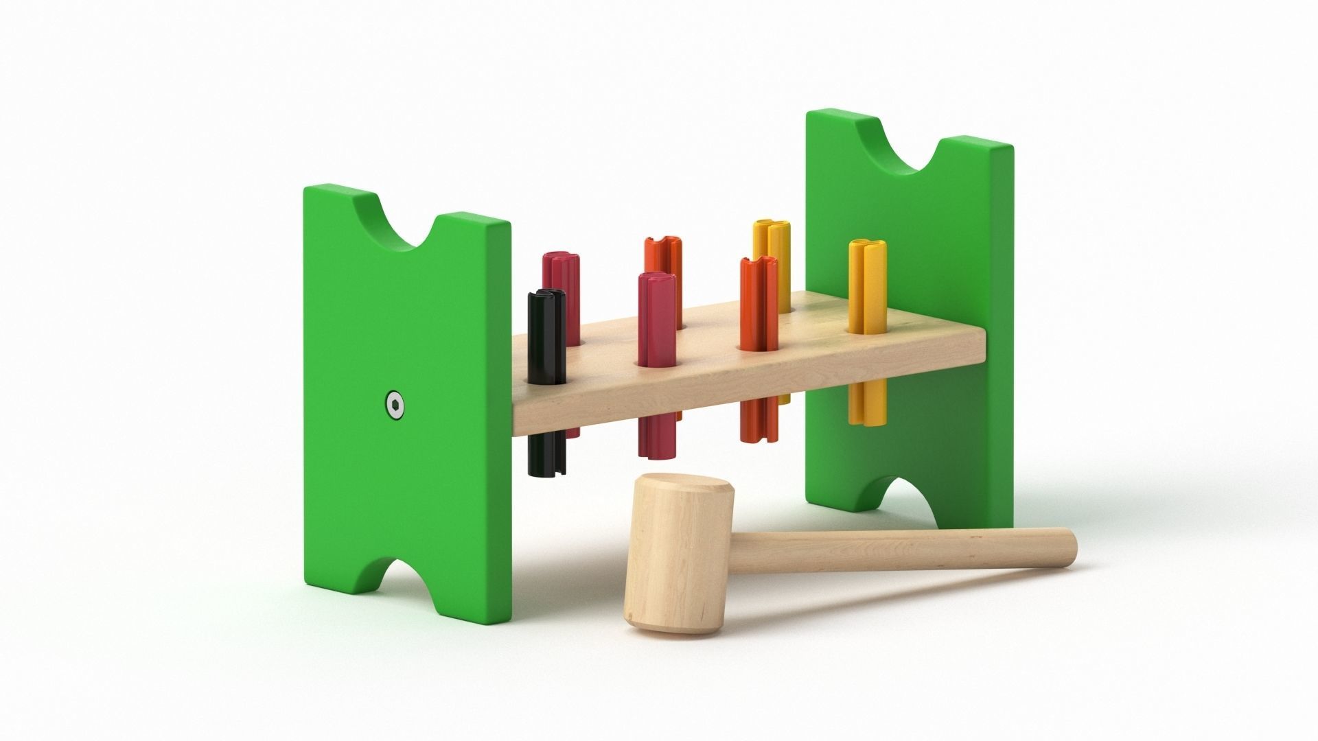 Mula Toy Hammering  Block 3D model_18