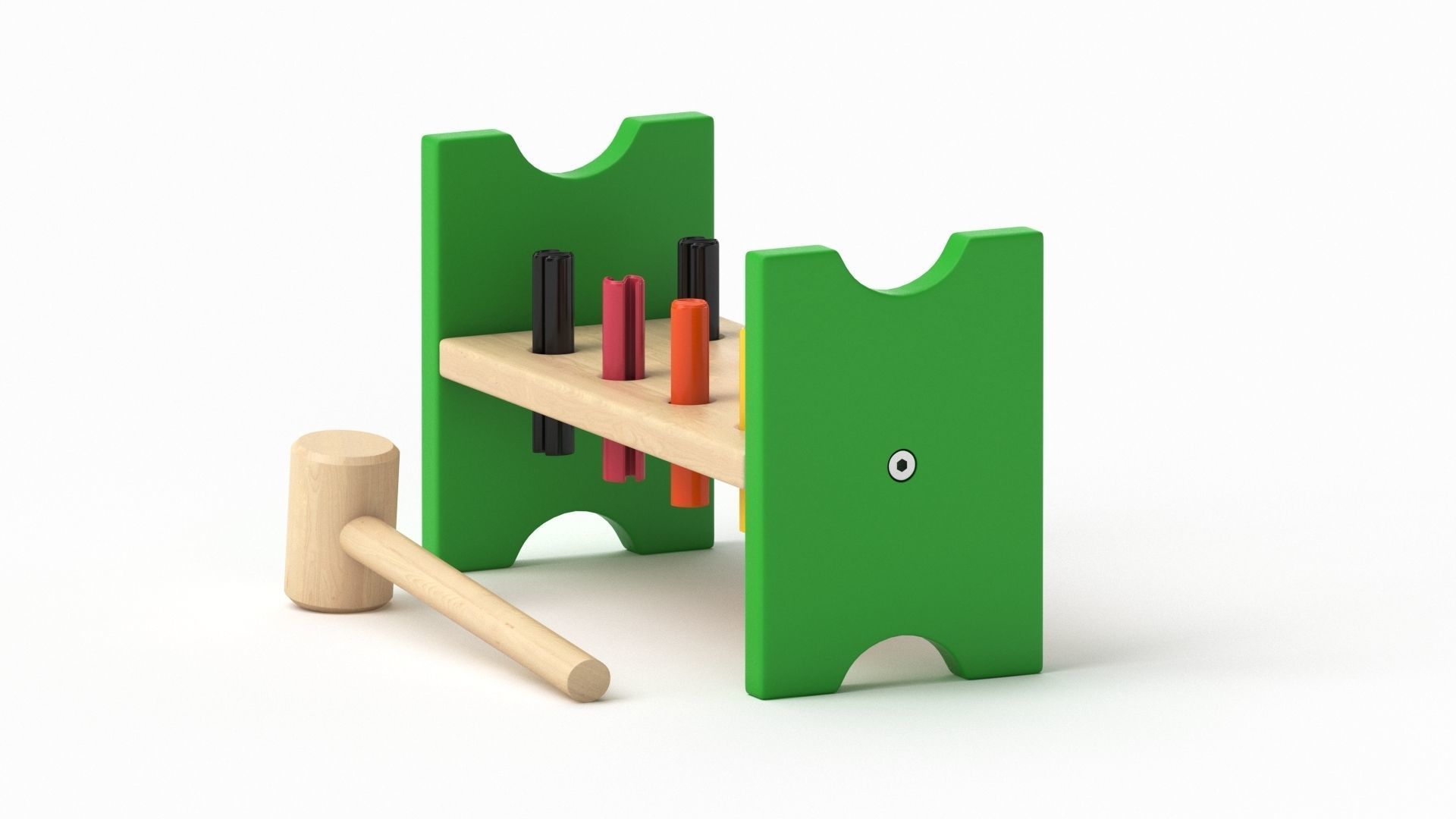 Mula Toy Hammering  Block 3D model_28