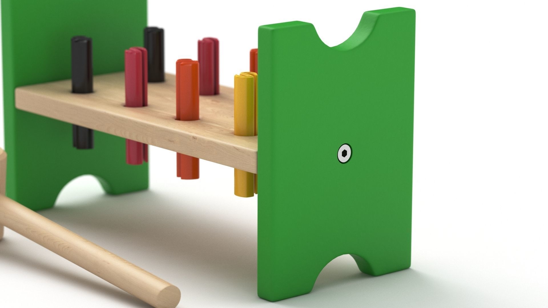 Mula Toy Hammering  Block 3D model_14