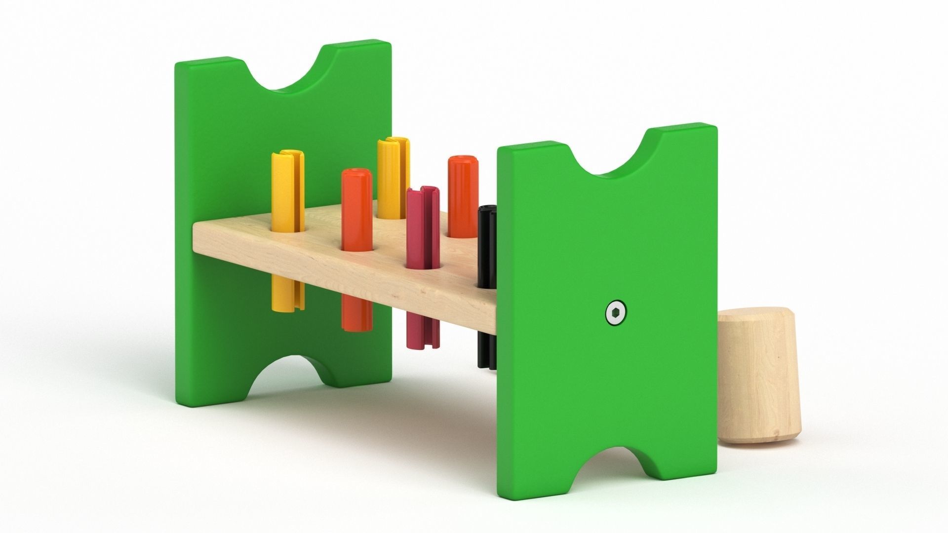 Mula Toy Hammering  Block 3D model_13