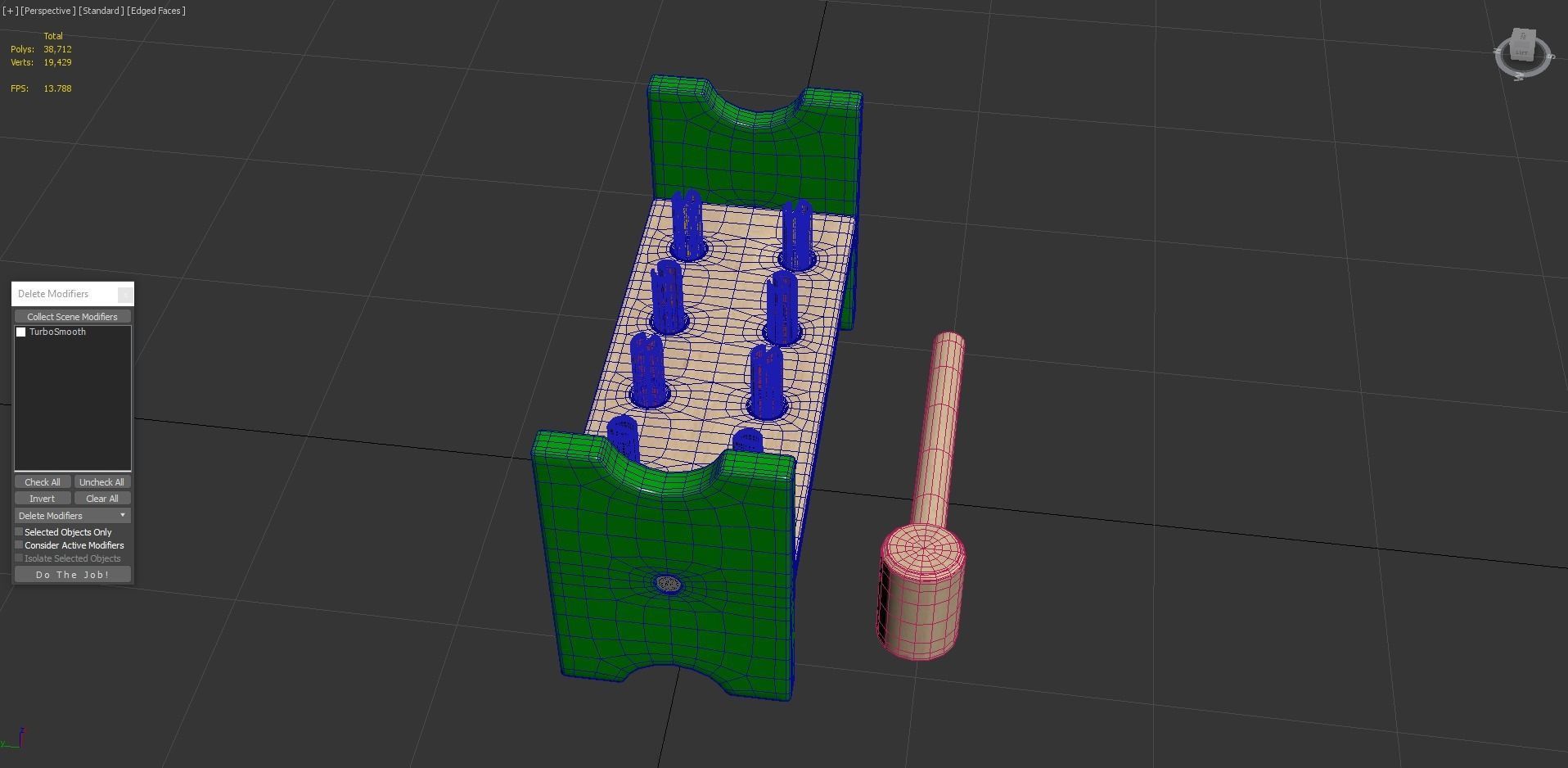 Mula Toy Hammering  Block 3D model_5