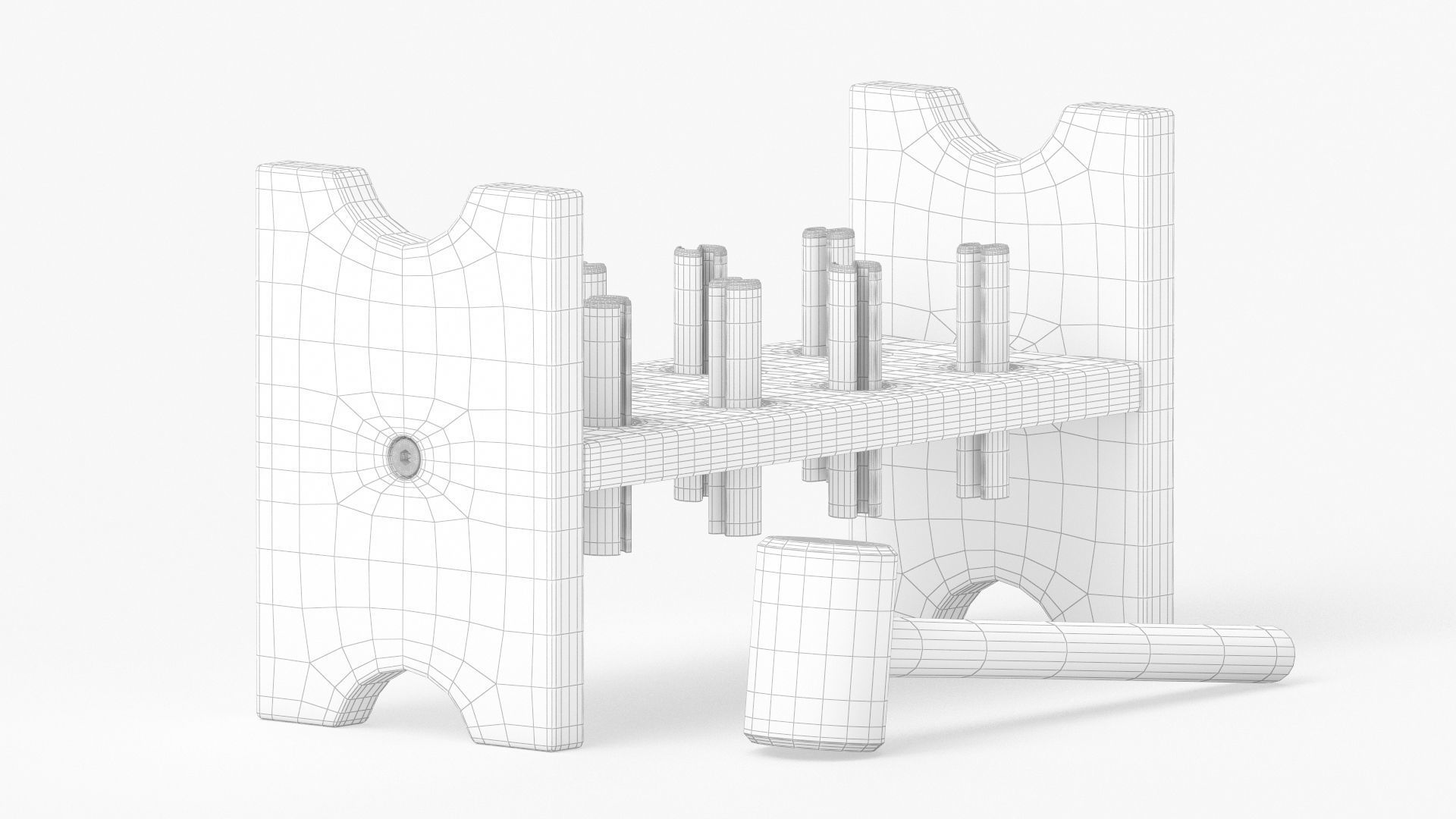 Mula Toy Hammering  Block 3D model_10
