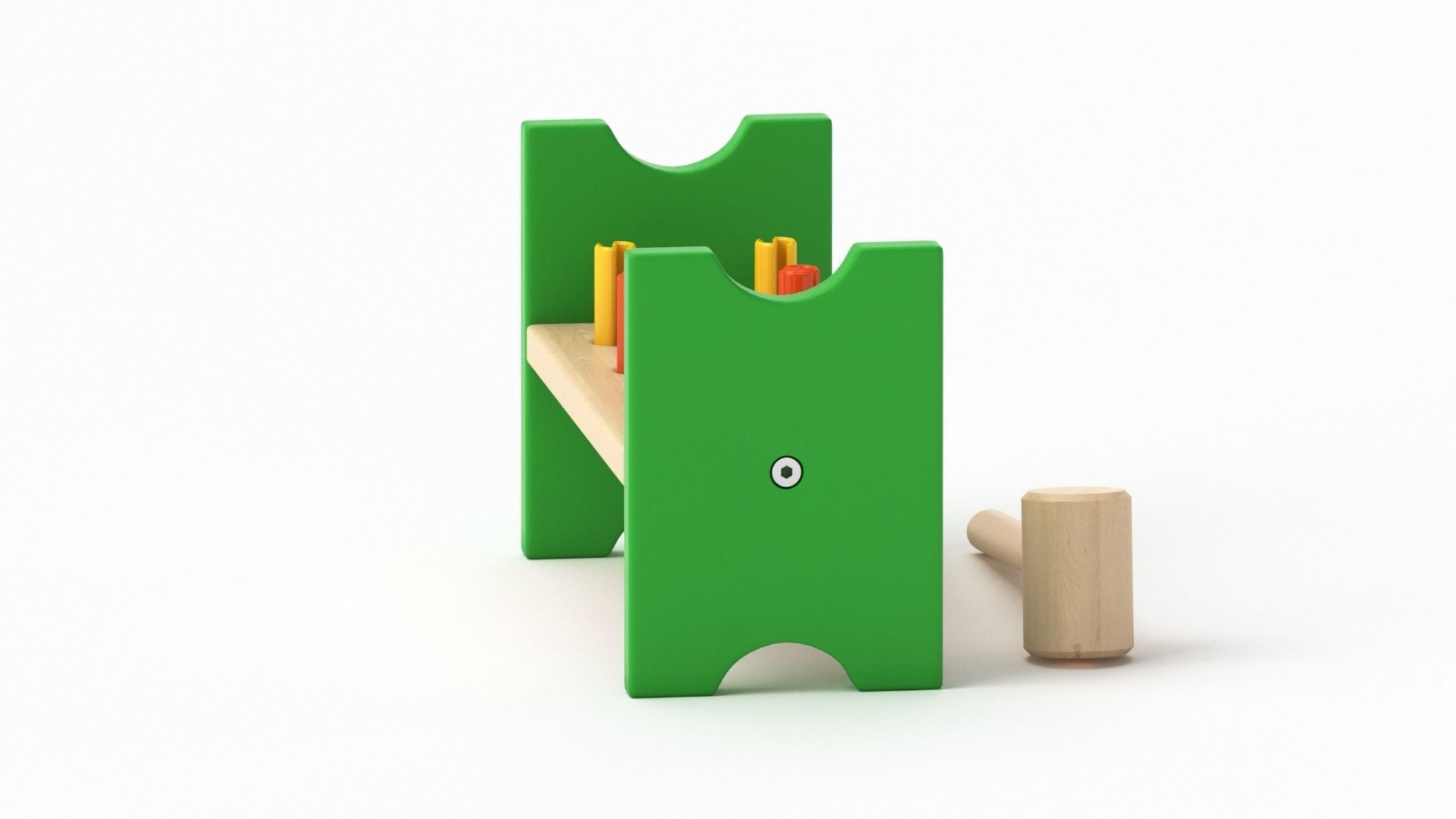 Mula Toy Hammering  Block 3D model_21