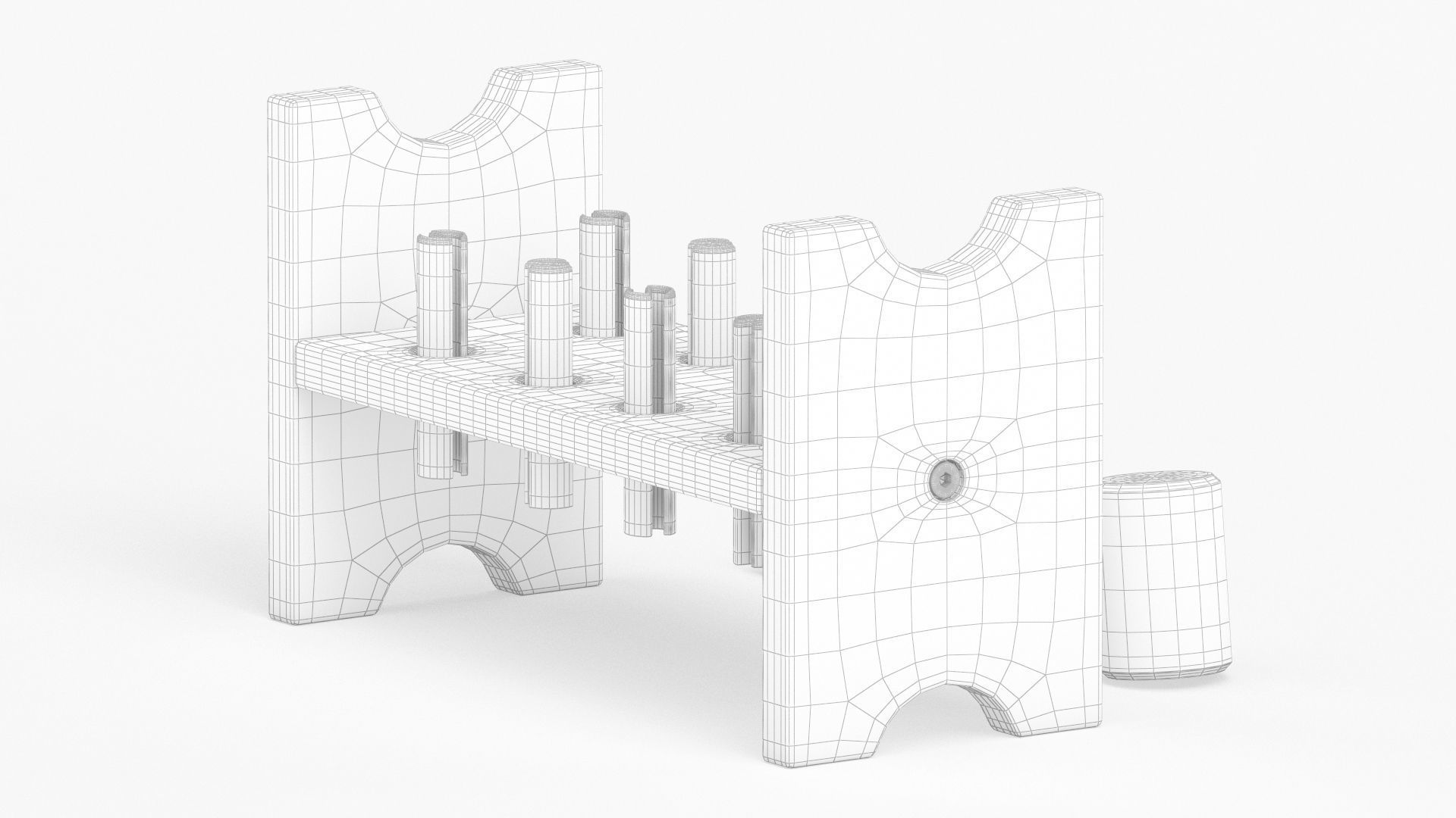 Mula Toy Hammering  Block 3D model_8