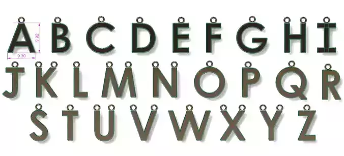 Dainty Letter Pendant