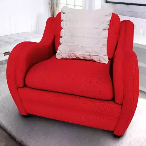 Hipo One Seater Sofa 3D model