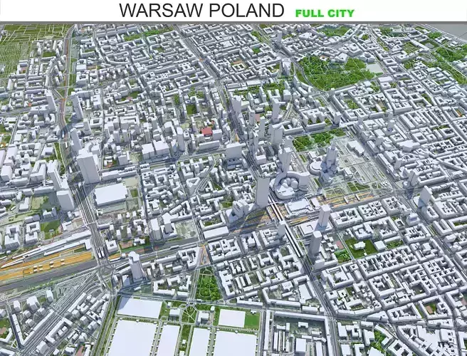 Warsaw City in Poland