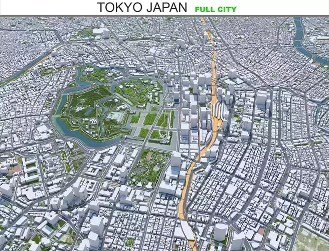 Tokyo City Japan 80km