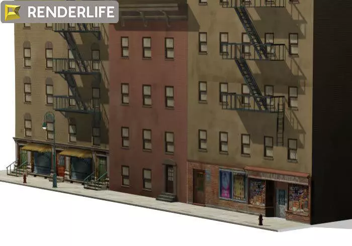 Tenement Block 3 3D model_0