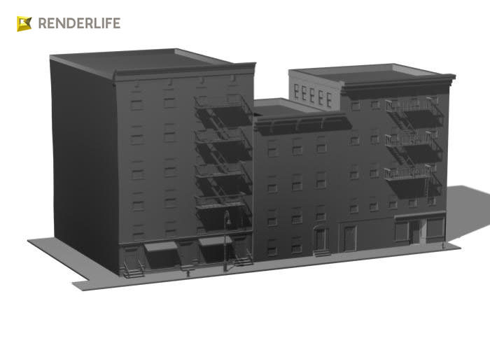 Tenement Block 3 3D model_5