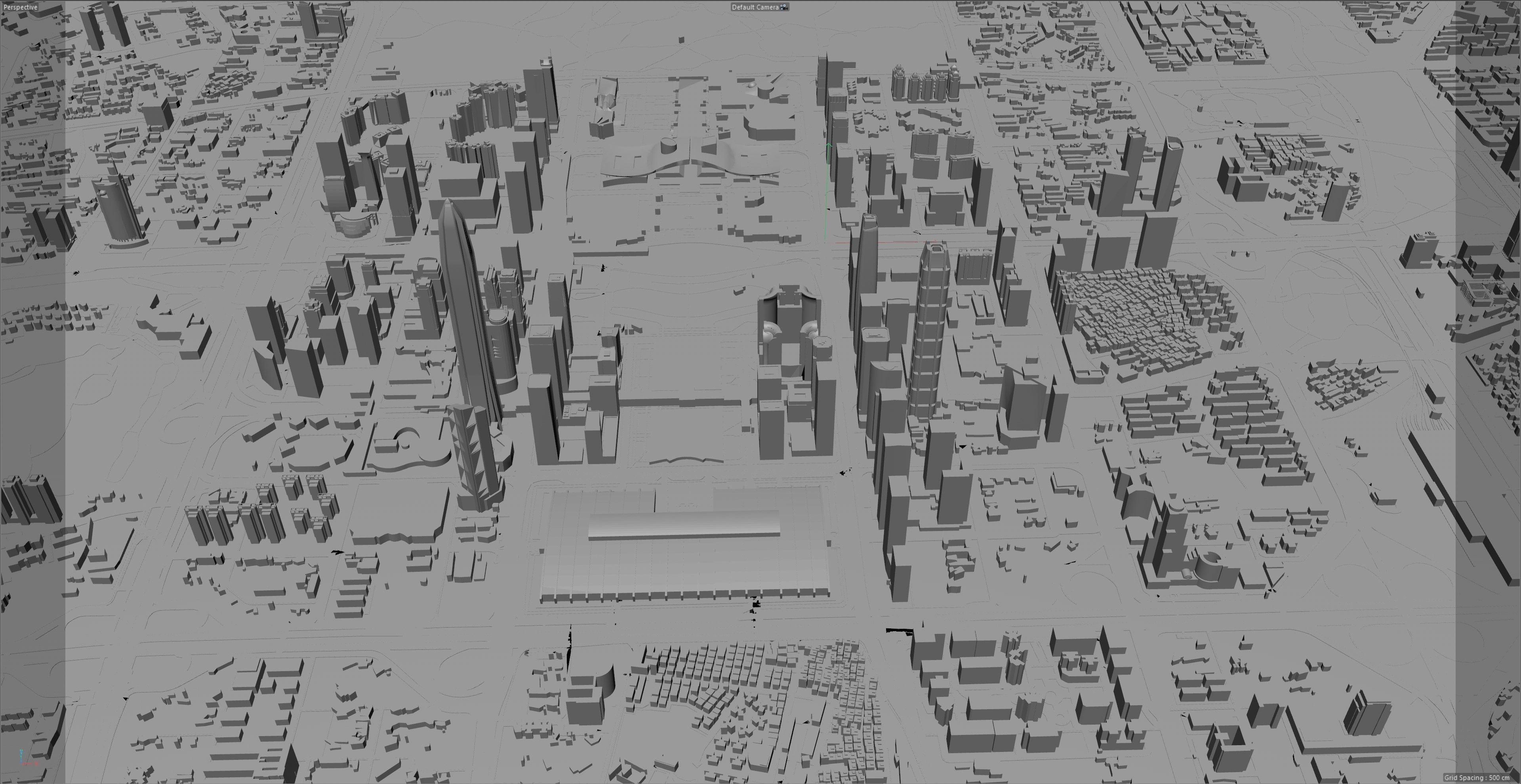 Shenzhen City China Low-poly 3D model_22