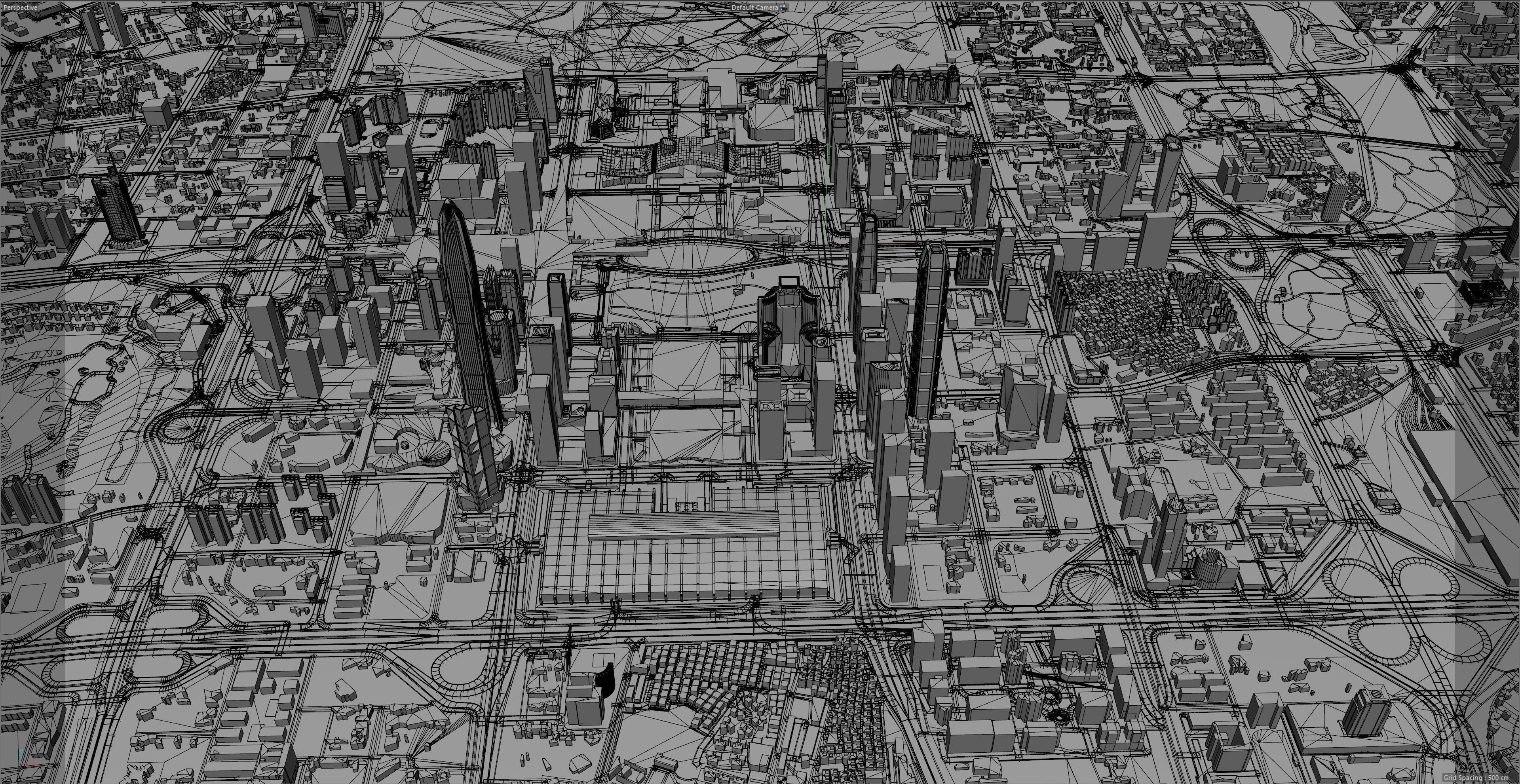 Shenzhen City China Low-poly 3D model_21