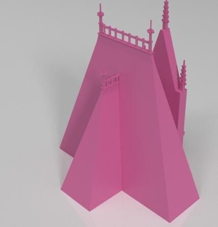 Princess Castle 3D model 3D printable | CGTrader