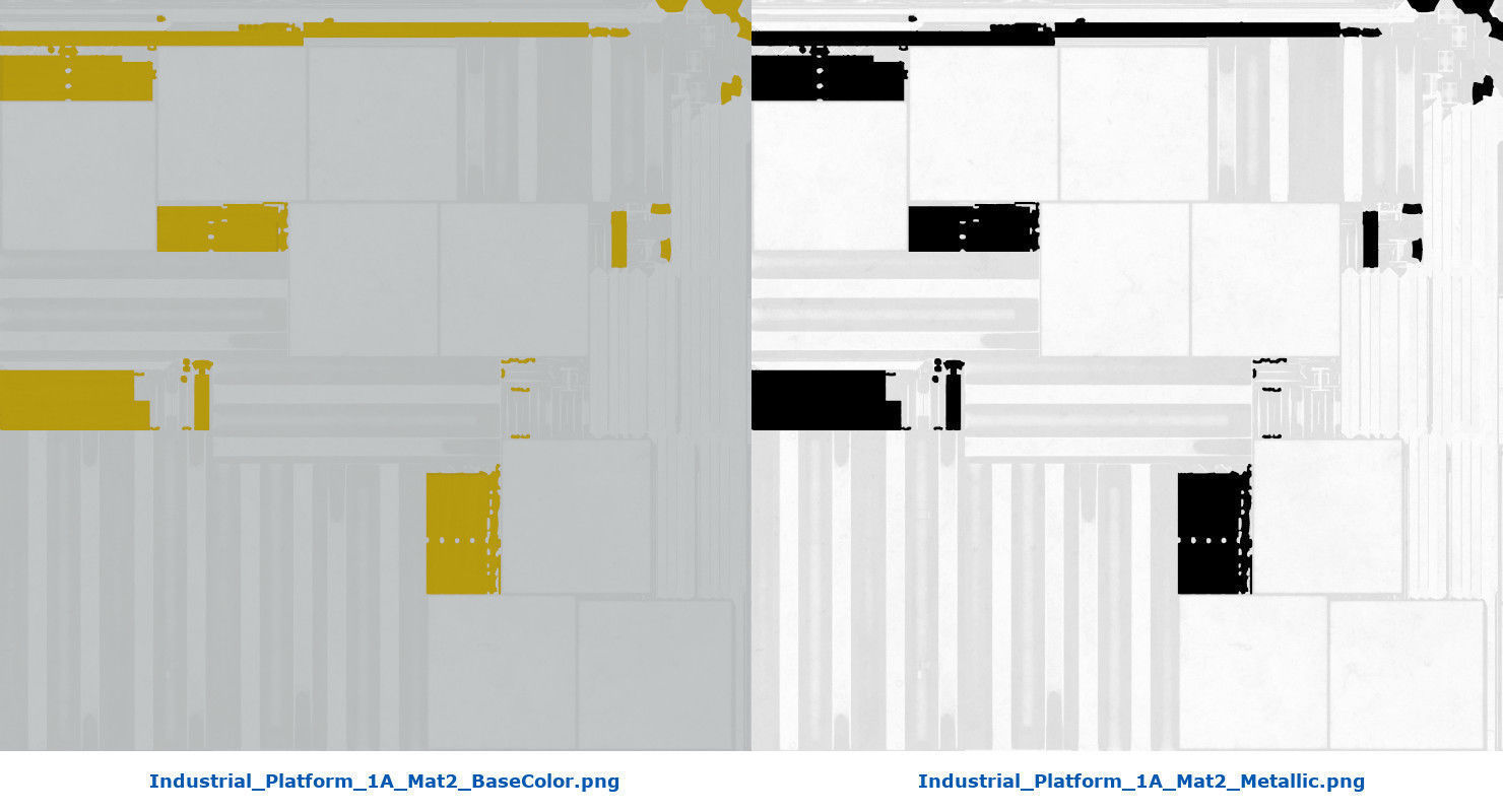 Industrial Platform 1A Low-poly 3D model_18
