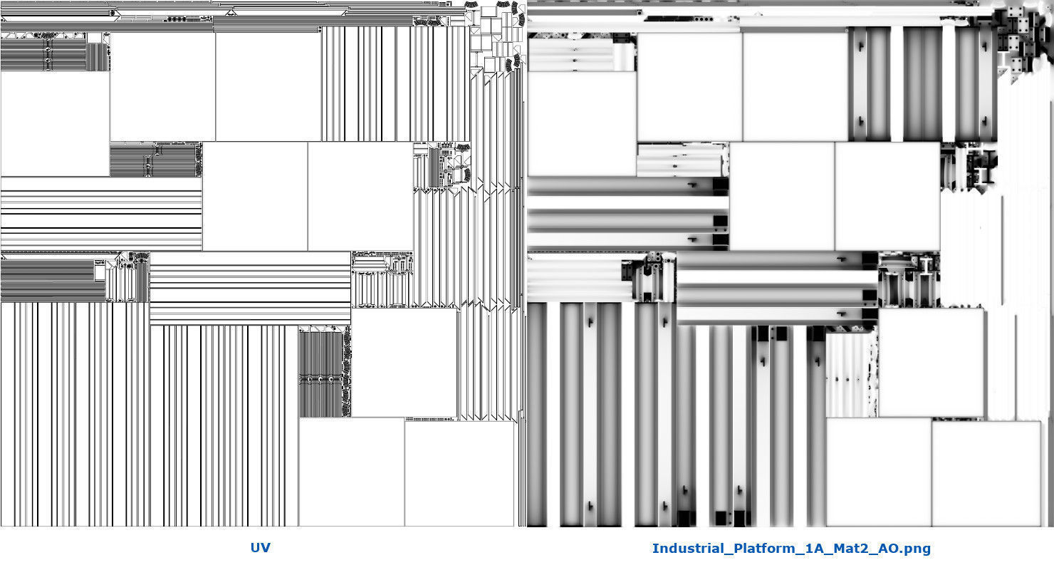 Industrial Platform 1A Low-poly 3D model_17