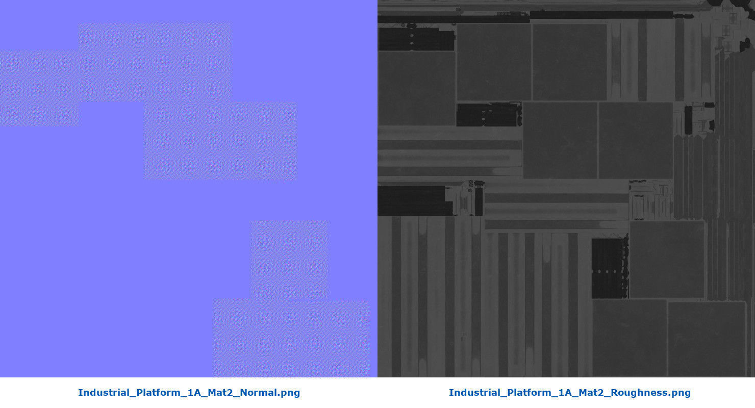 Industrial Platform 1A Low-poly 3D model_19