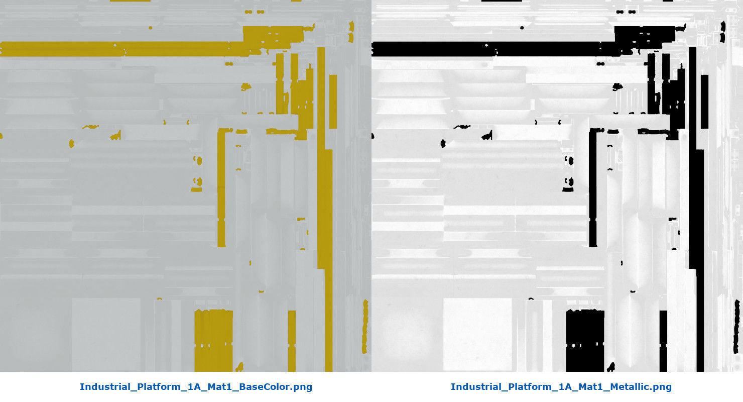 Industrial Platform 1A Low-poly 3D model_15