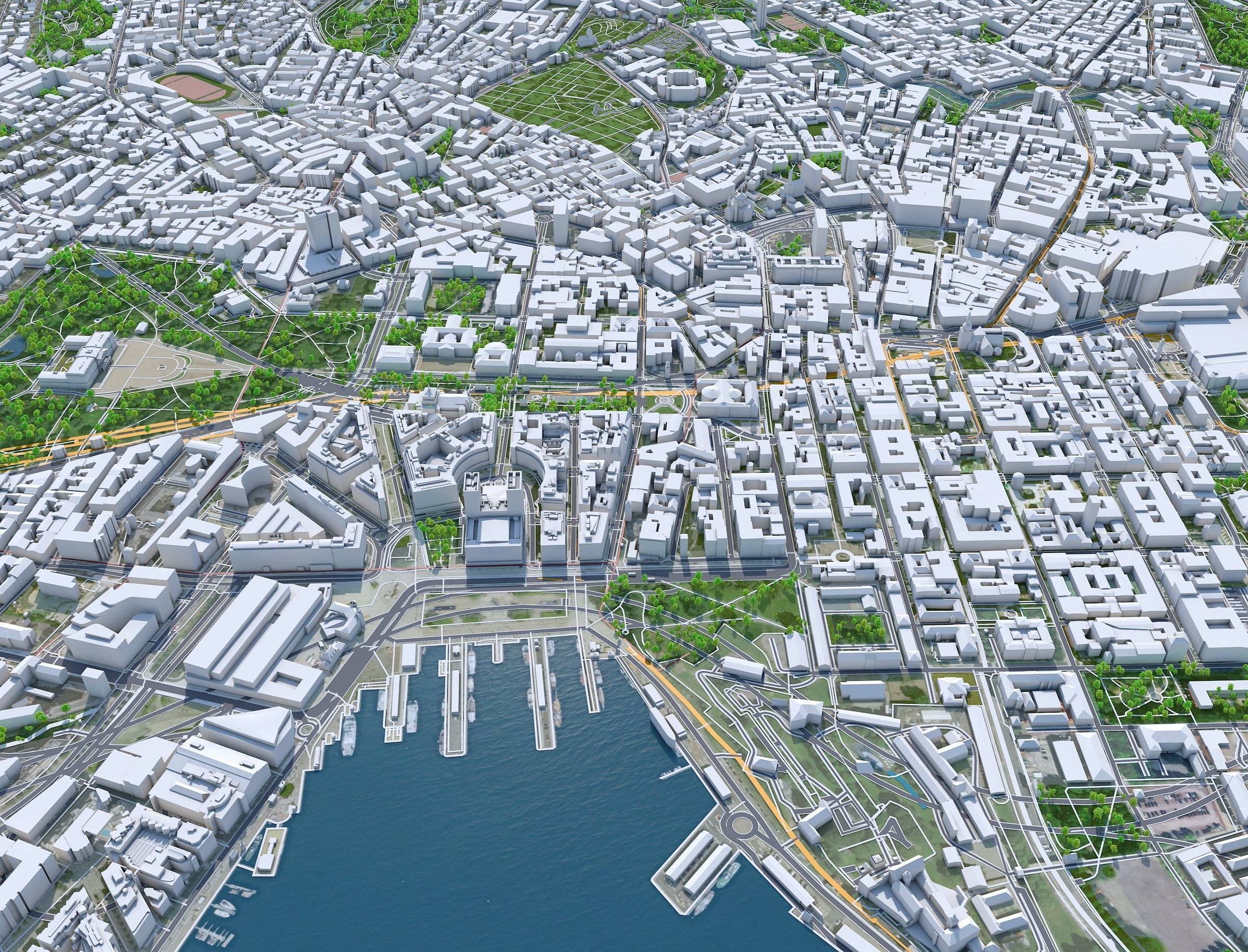 Oslo City Norway Low-poly 3D model_18