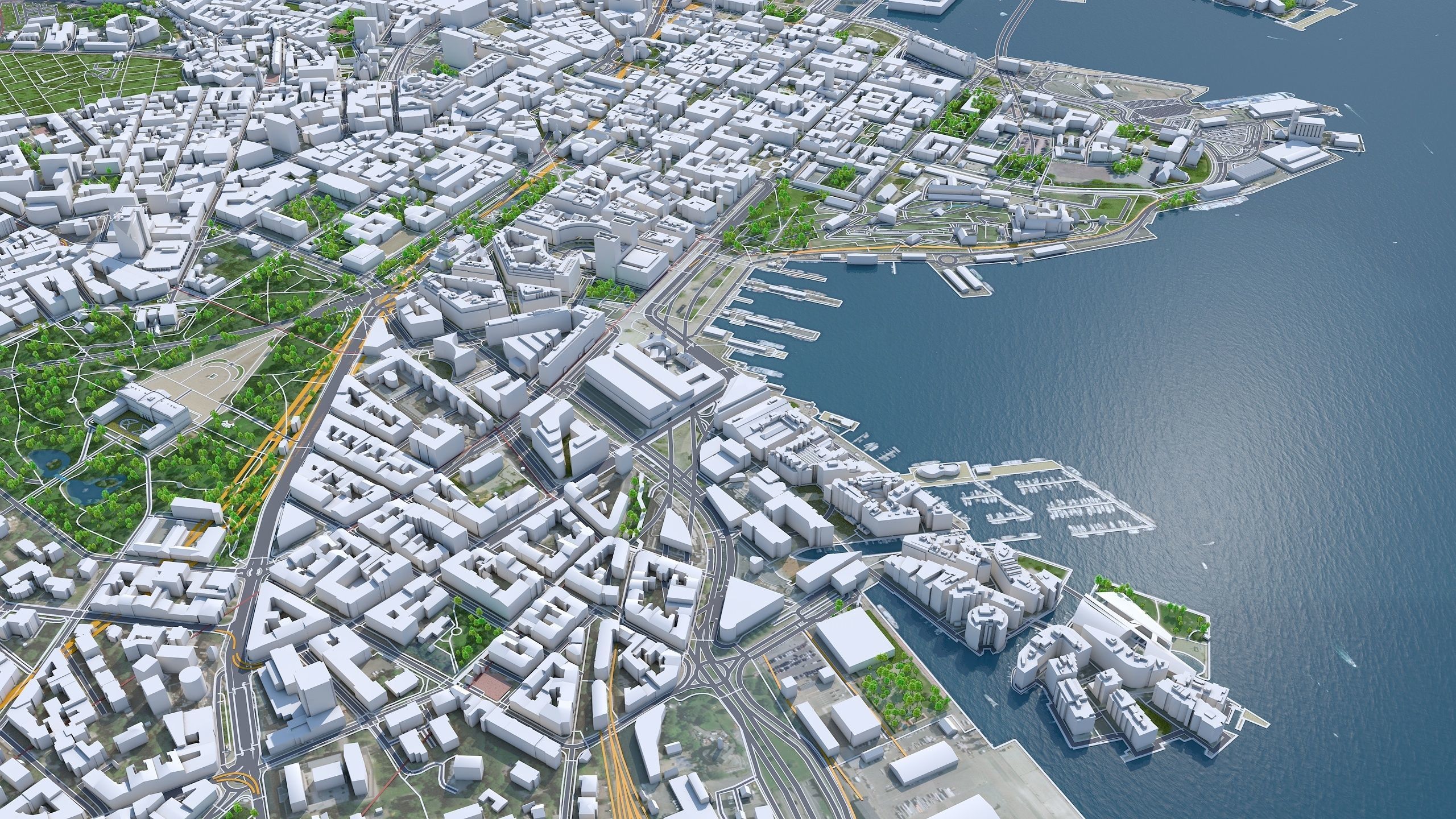 Oslo City Norway Low-poly 3D model_4