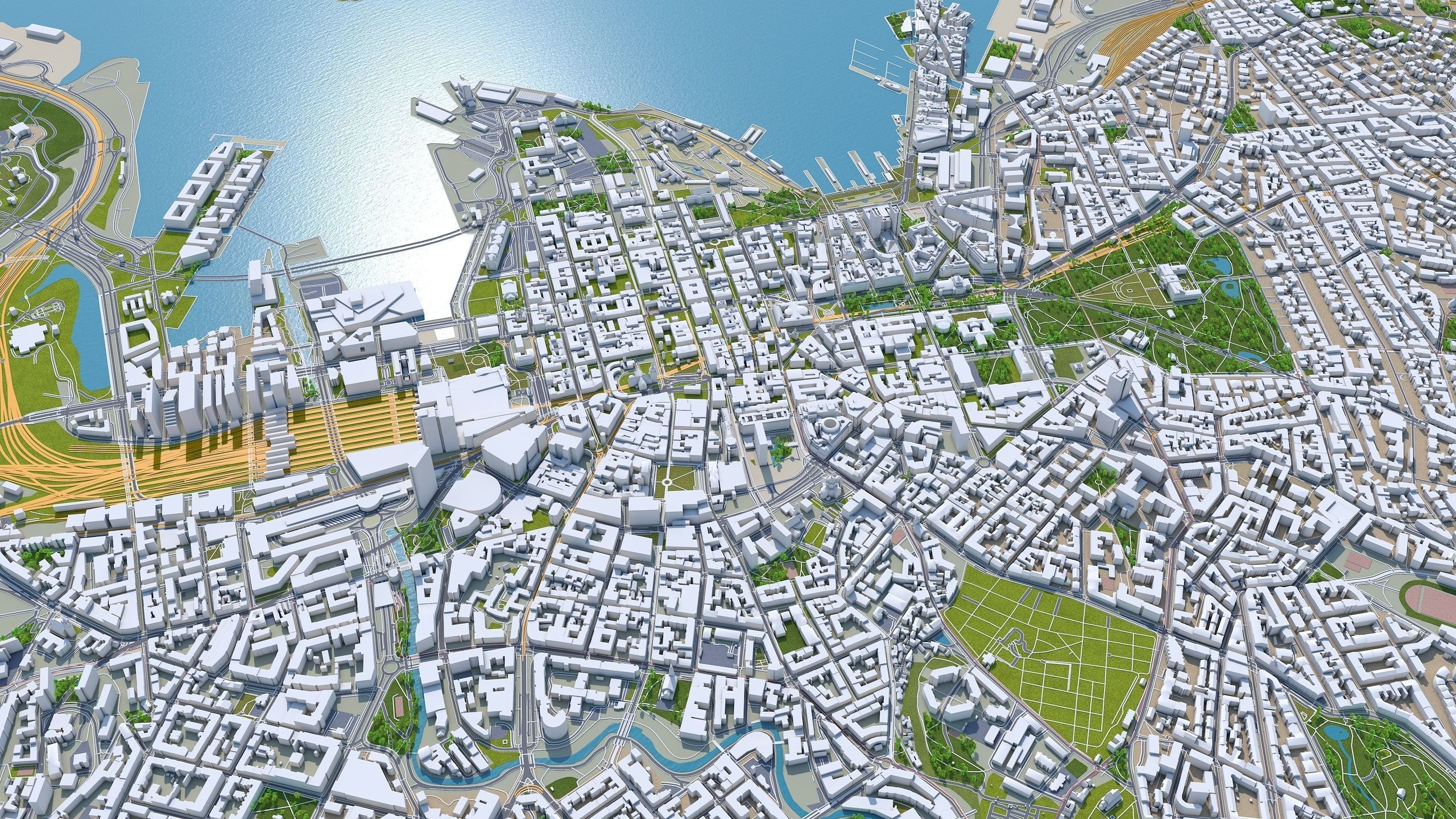 Oslo City Norway Low-poly 3D model_5