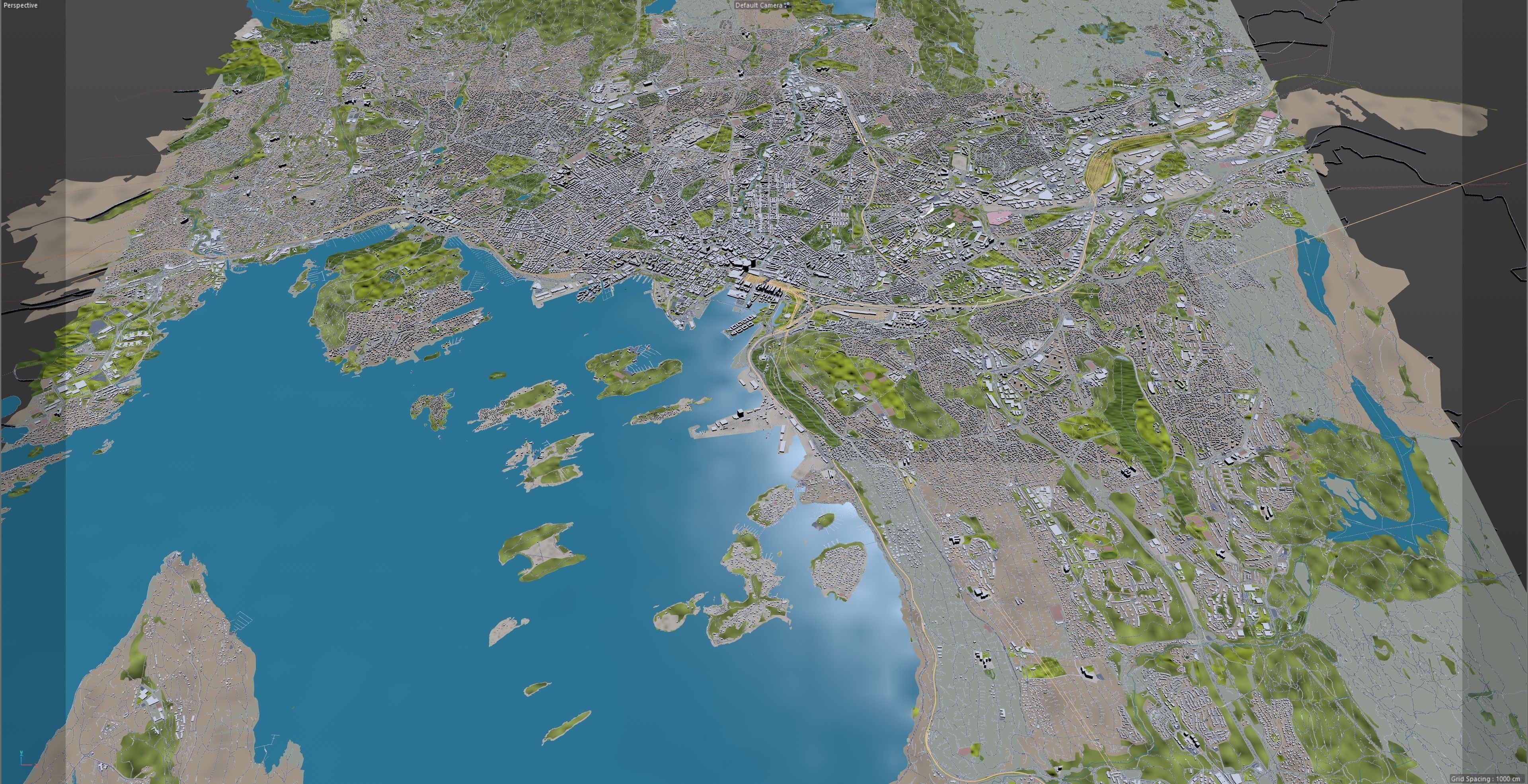 Oslo City Norway Low-poly 3D model_15
