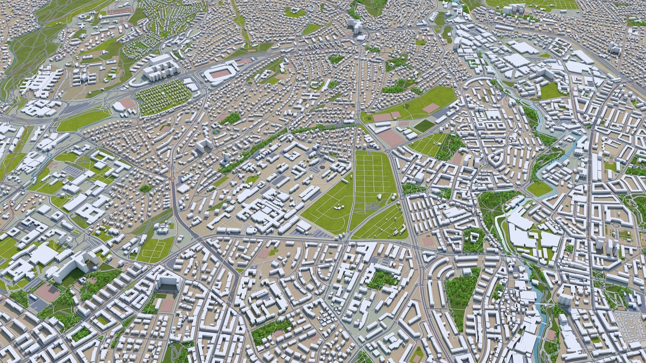 Oslo City Norway Low-poly 3D model_8