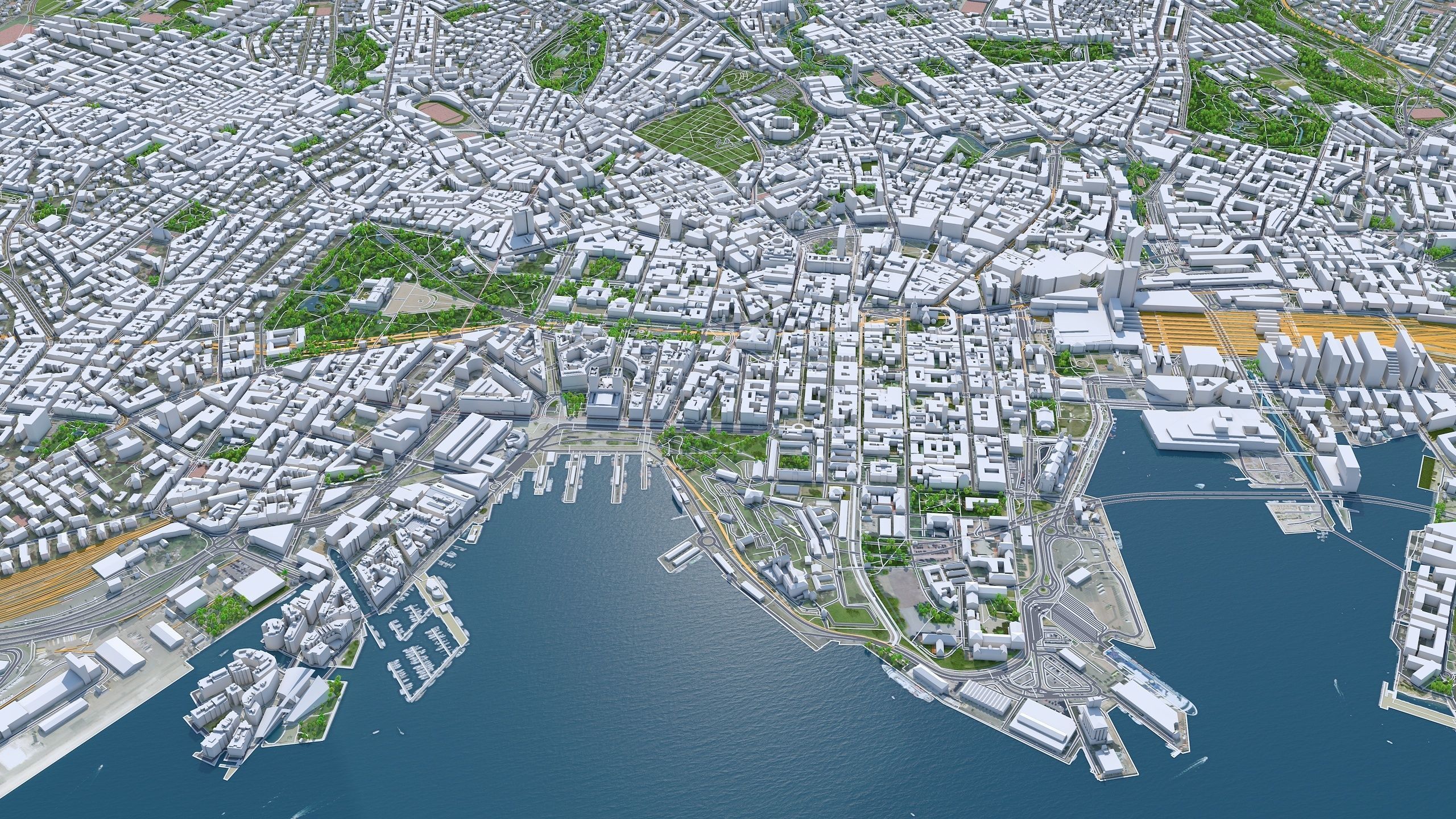 Oslo City Norway Low-poly 3D model_2