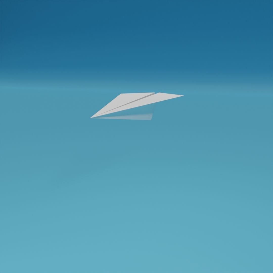 Low Poly Paper Airplanes Free low-poly 3D model_5