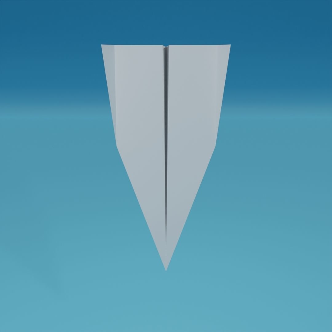 Low Poly Paper Airplanes Free low-poly 3D model_8
