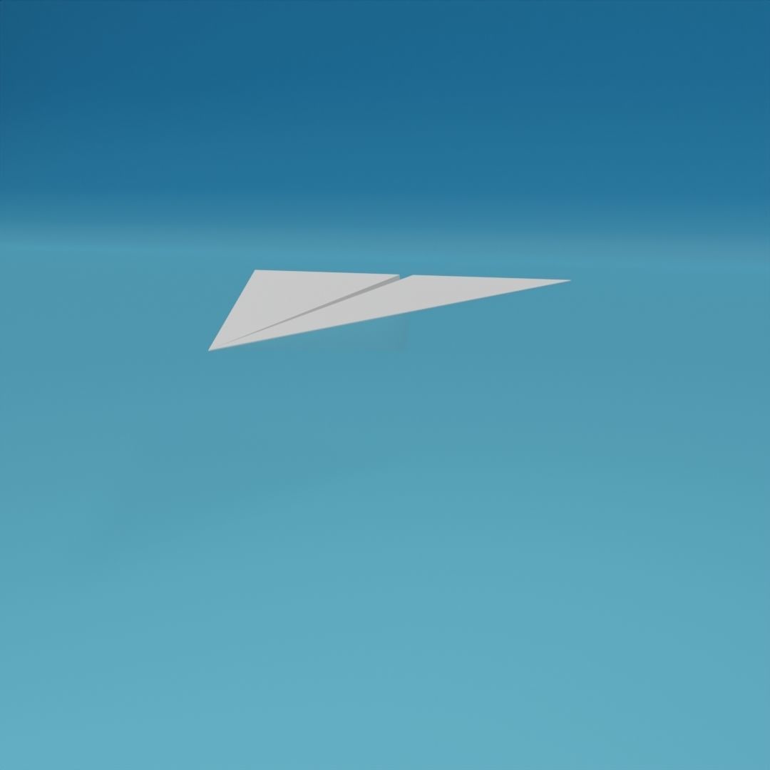 Low Poly Paper Airplanes Free low-poly 3D model_4